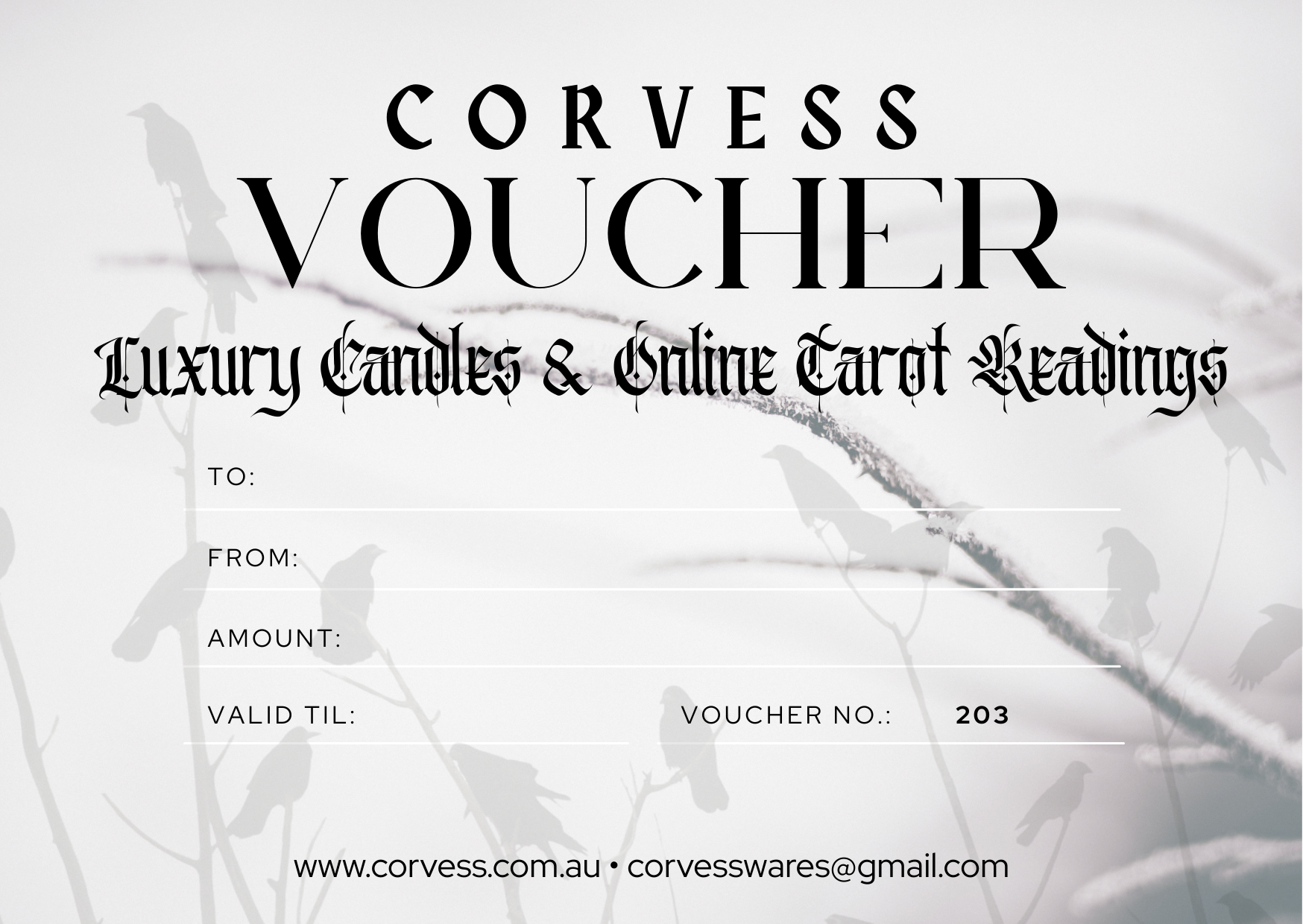 Corvess Voucher