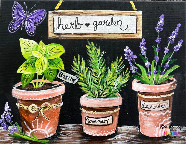 Herb Garden Painting Event