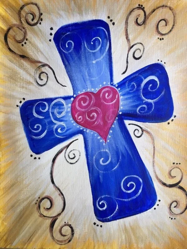 Colorful Cross Paint Event