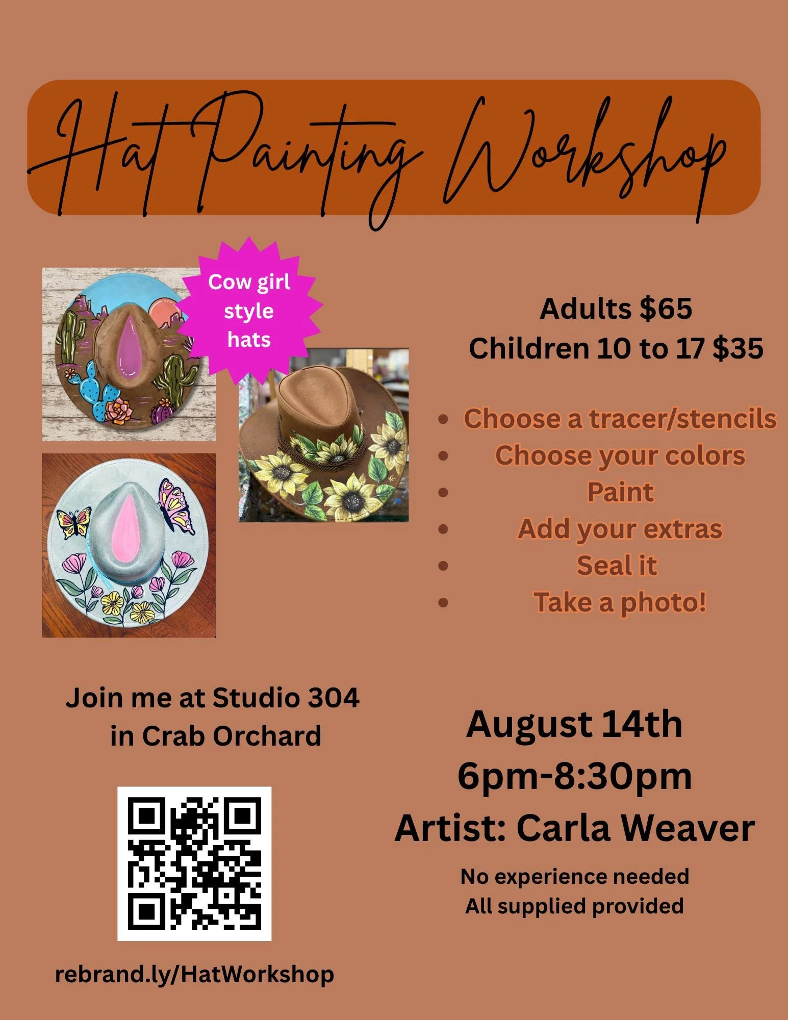 Hat Painting Workshop