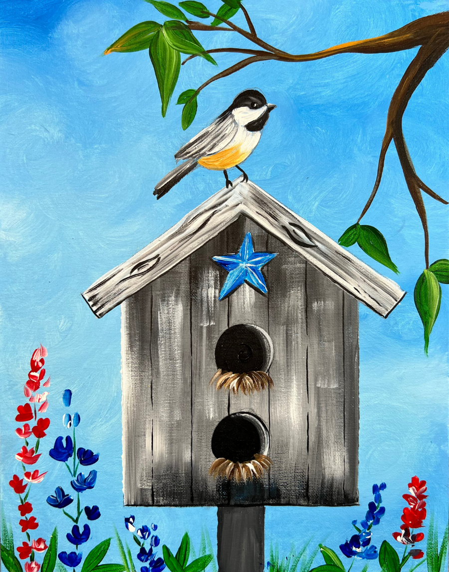 Summer Birdhouse Paint Night