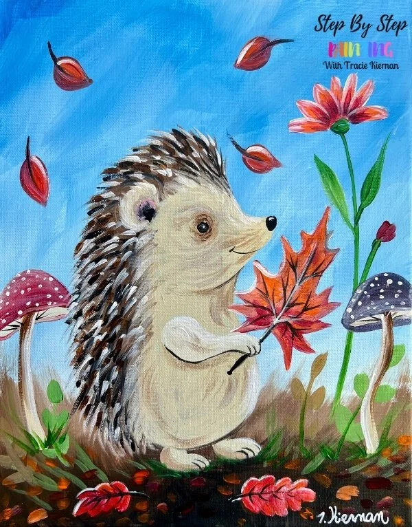 Hedgehog Wanderer Paint Workshop