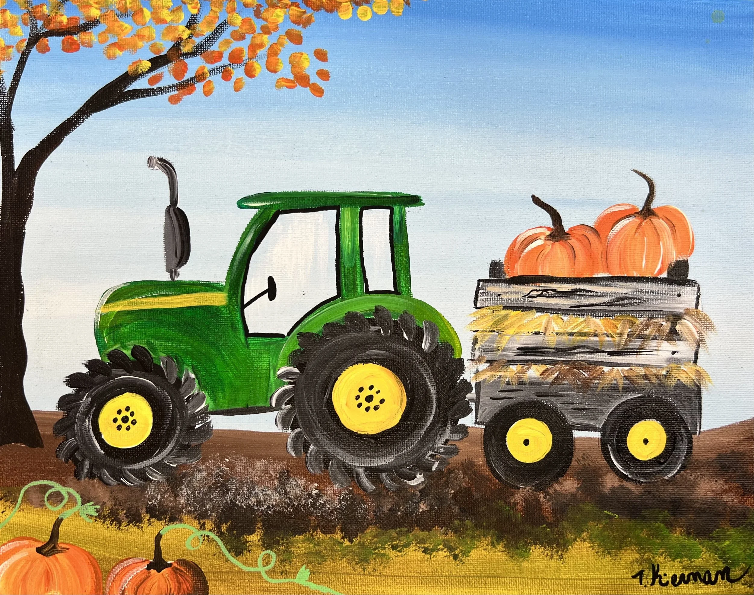 Fall Tractor Paint Party