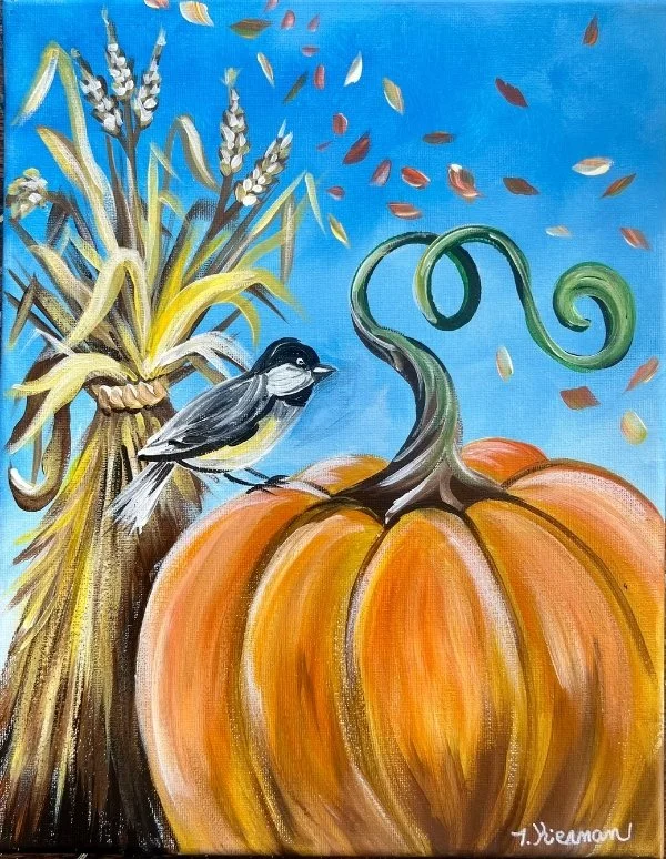 Cornstalk Harvest Paint Party