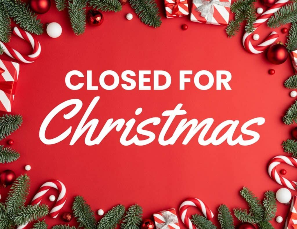 Closed for Christmas
