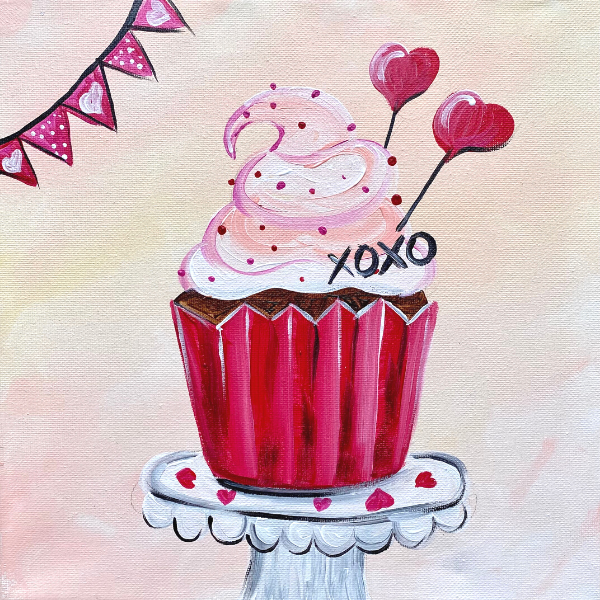 Valentine's Cupcake Paint Event