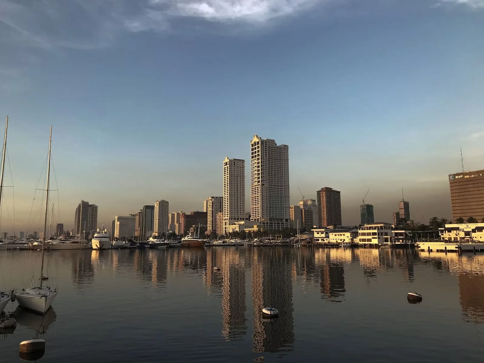 Manila skyline across the water from Harbour Square.