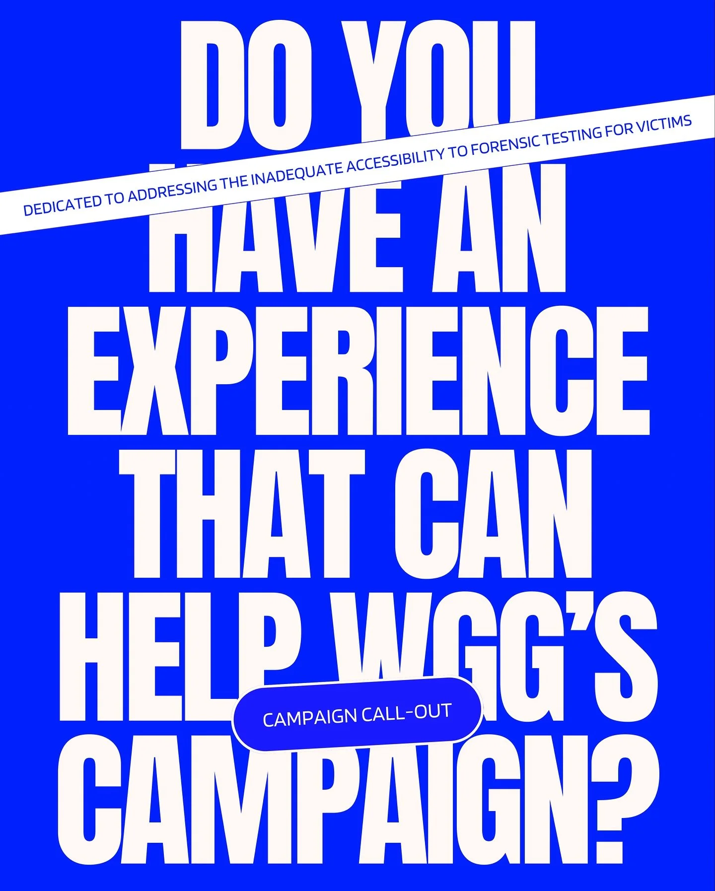 Safe Path is a campaign by WGG Australia dedicated to addressing the inadequate accessibility to forensic testing for victims of sexual violence in the Australian health system. The project recognises the disconnect between the Ministry of Health and