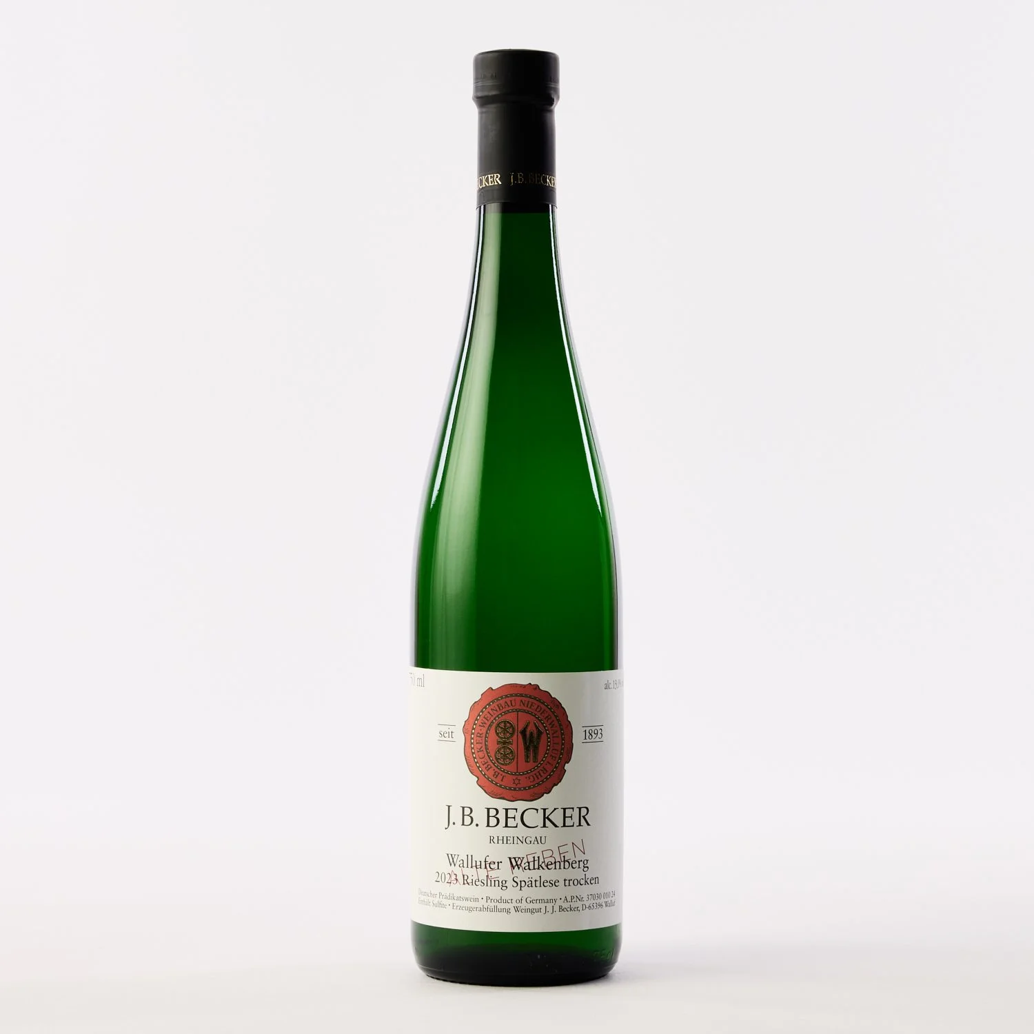 J.B. Becker, Wallufer Walkenberg, Riesling Spätlese Trocken Alte Reben, Rheingau, 2023