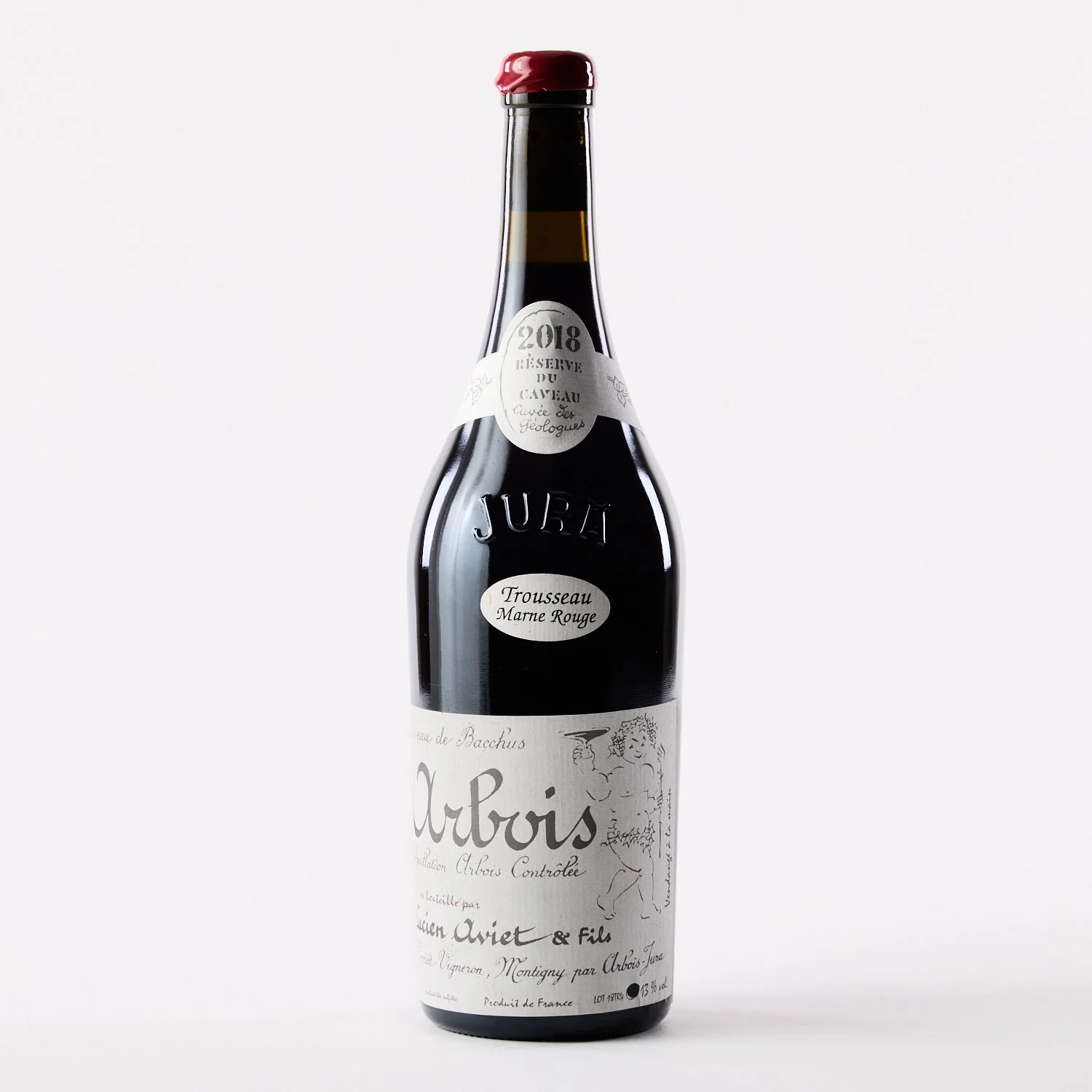 Le Caveau de Bacchus, Cuvée des Géologues, Trousseau Marne Rouge, Arbois, Jura, 2018