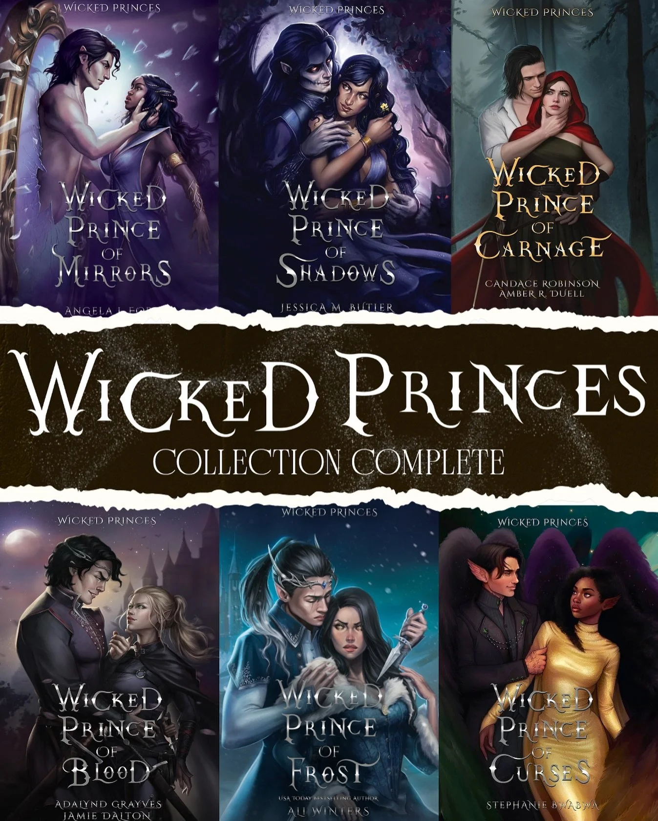 AND THAT&rsquo;S A WRAP!!! The Wicked Princes collection is COMPLETE!!! 🥹🥰&hearts;️

We hope you loved meeting all of our Wicked Princes: Methryn, Vetle, Winter, Damon, Joon, and Quazar! 🥵

We give big shoutouts to all of our artists and designers