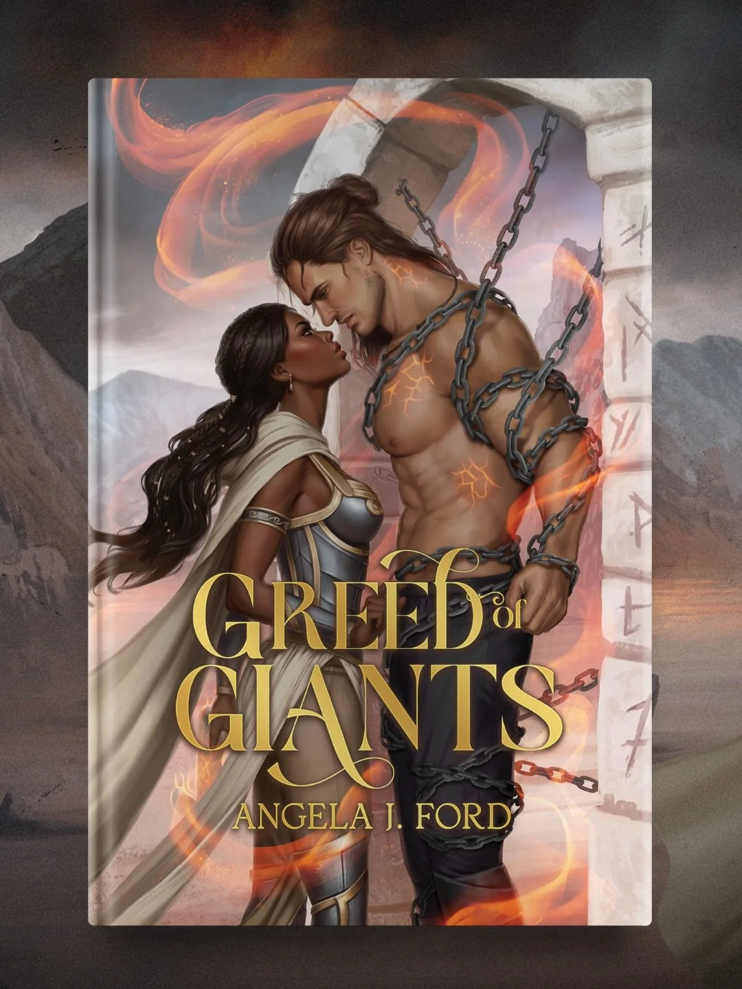 🔔 𝙲𝙾𝚅𝙴𝚁 𝚁𝙴𝚅𝙴𝙰𝙻 &bull; 𝙶𝚁𝙴𝙴𝙳 𝙾𝙵 𝙶𝙸𝙰𝙽𝚃𝚂

This first standalone novel in an epic (and sometimes gothic) romantasy series featuring forbidden love and fire magic in a Greek Mythology and Lord of the Rings inspired world. Ready to