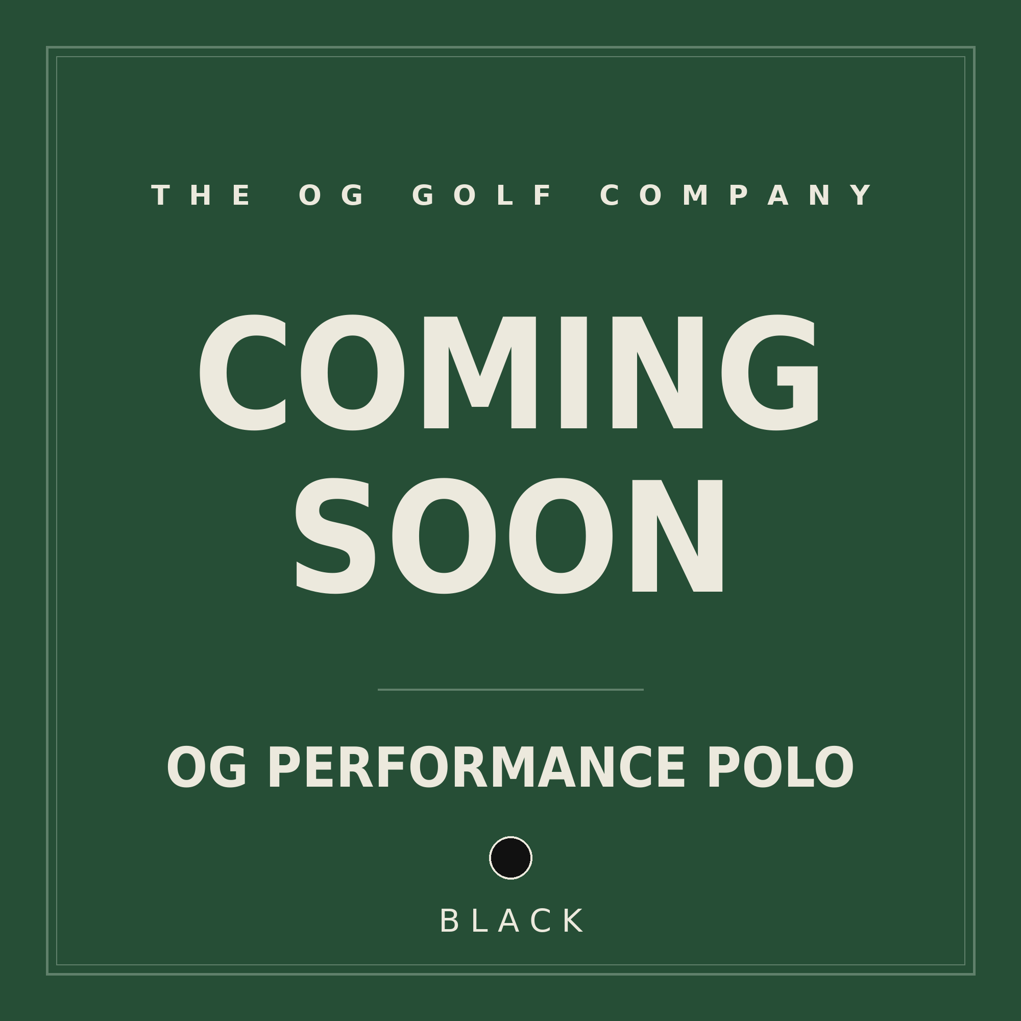 OG Performance Polo (Black)