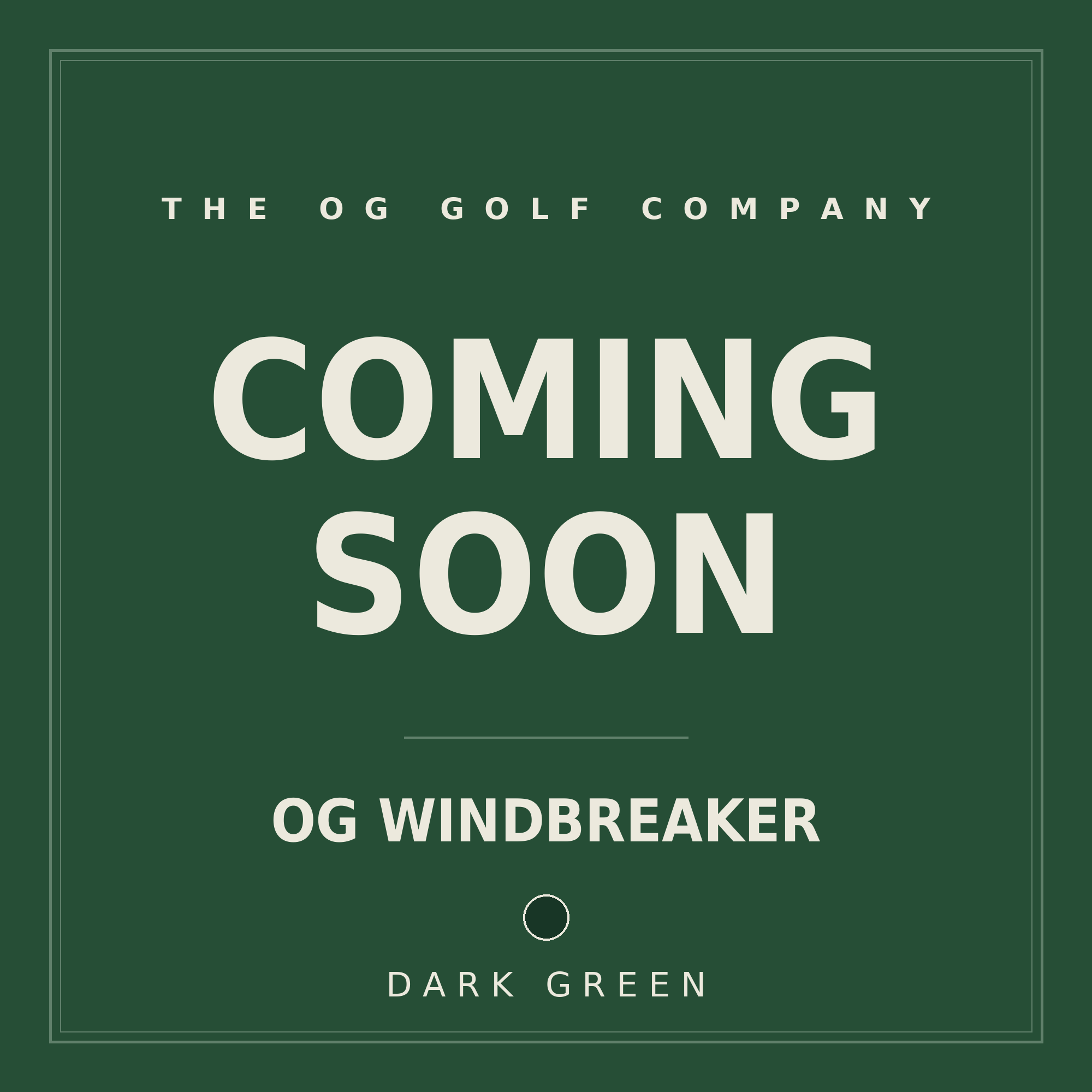 OG Windbreaker (Dark Green)