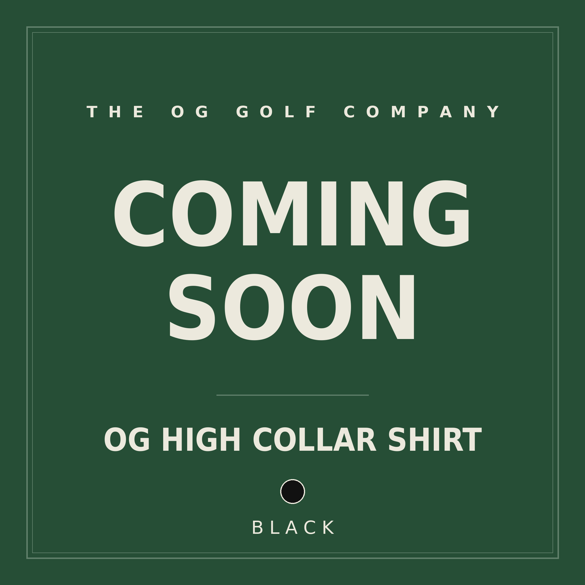 OG High Collar Shirt (Black)