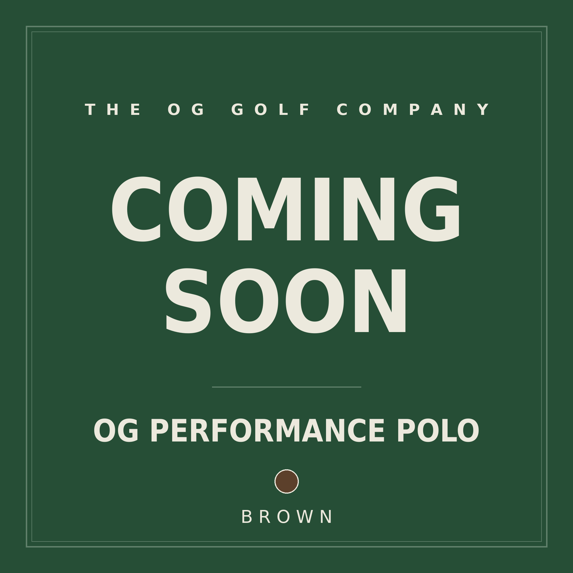 OG Performance Polo (Brown)