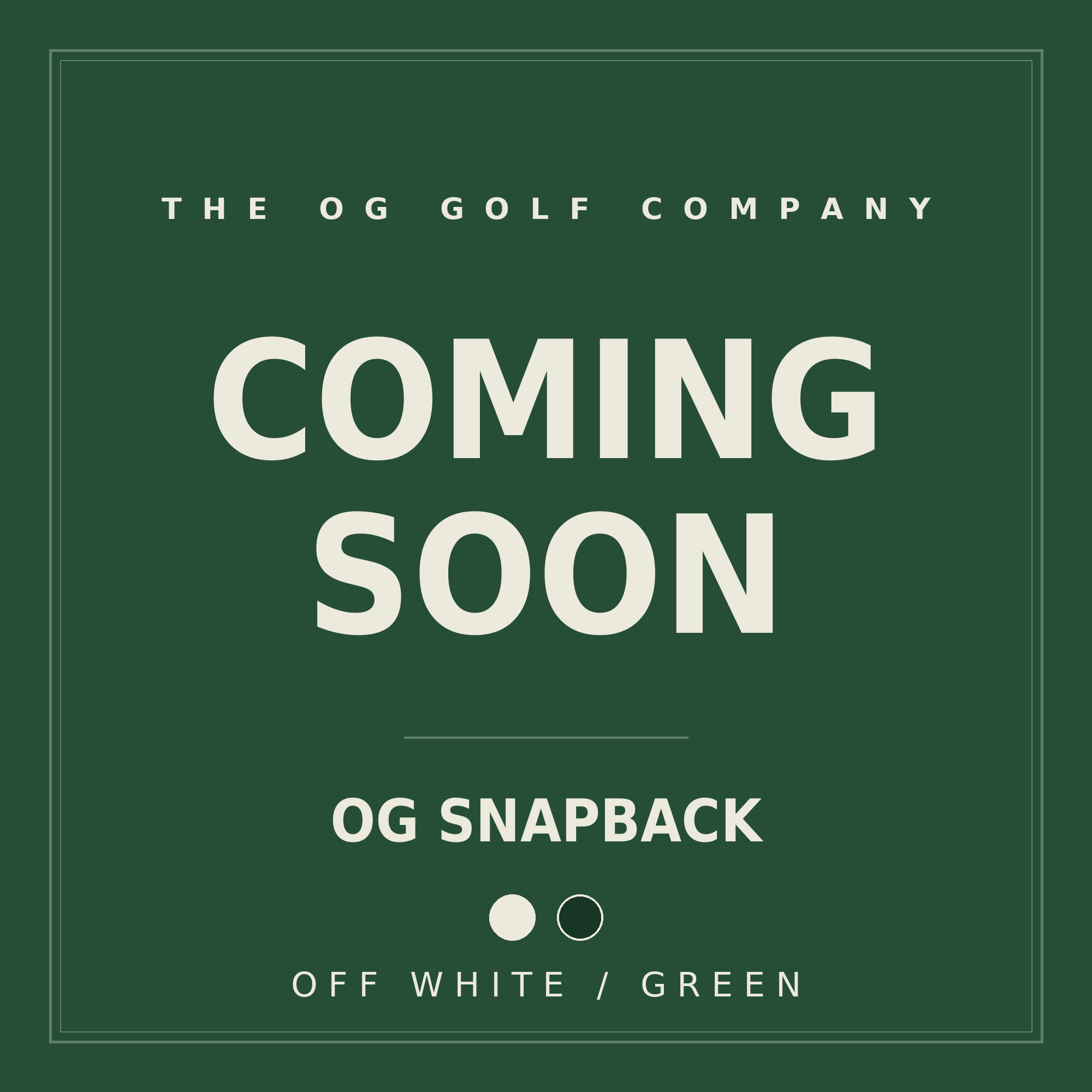 OG Snapback (Off White)