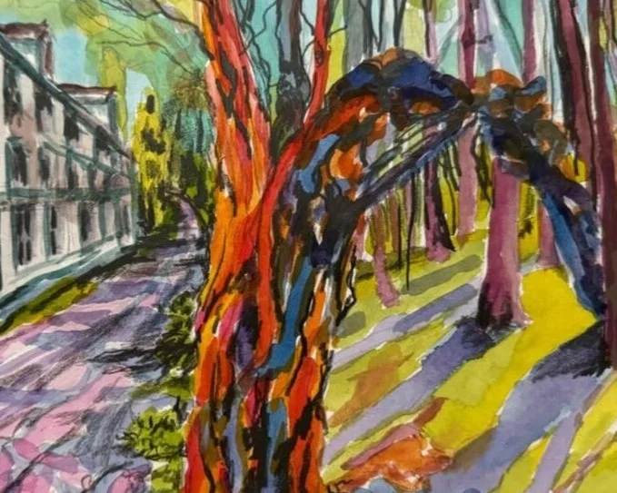 Detail: You came from me
Finding this tree bent over from a previous storm yet continues to survive. Then not far down the road is the town of Baltimore with the turn of the century lumber mill still standing.