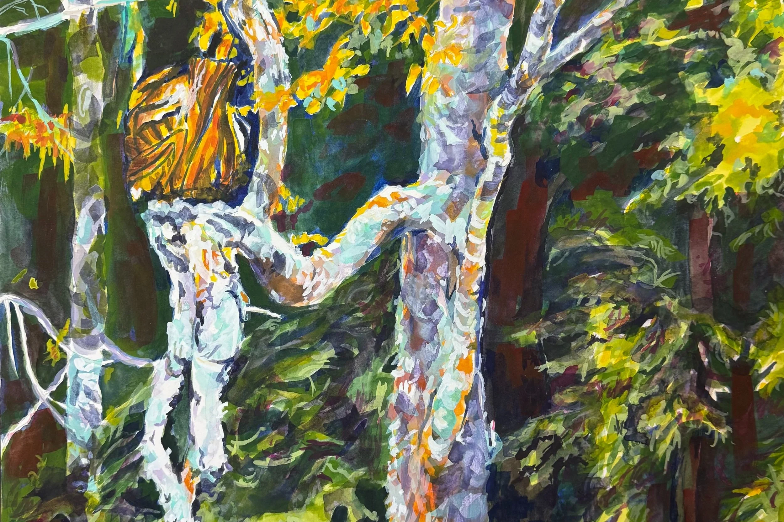 Detail -This is the north side of the Muskoka River, South Branch as we begin to paddle through the glacier falling rocks and rapids of the Rocky Narrows to get to where the moose swim..