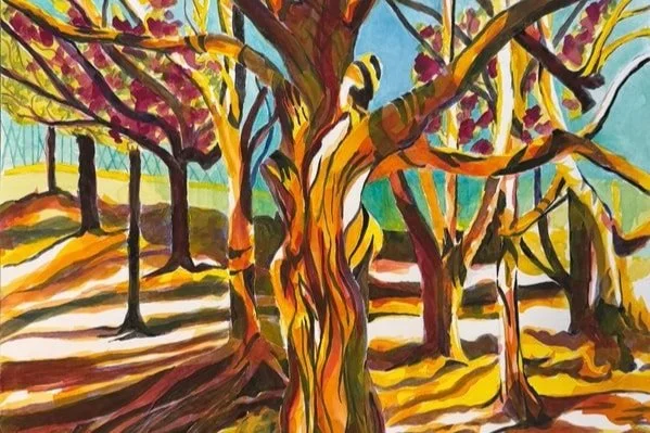 Detail -Northern red oak trees planted to symbolize the promise of peace. To remind of us all who sacraficed their lives for our way of life, they are honoured by the growth and resilience of an old growth species symbolizing the strength and interco