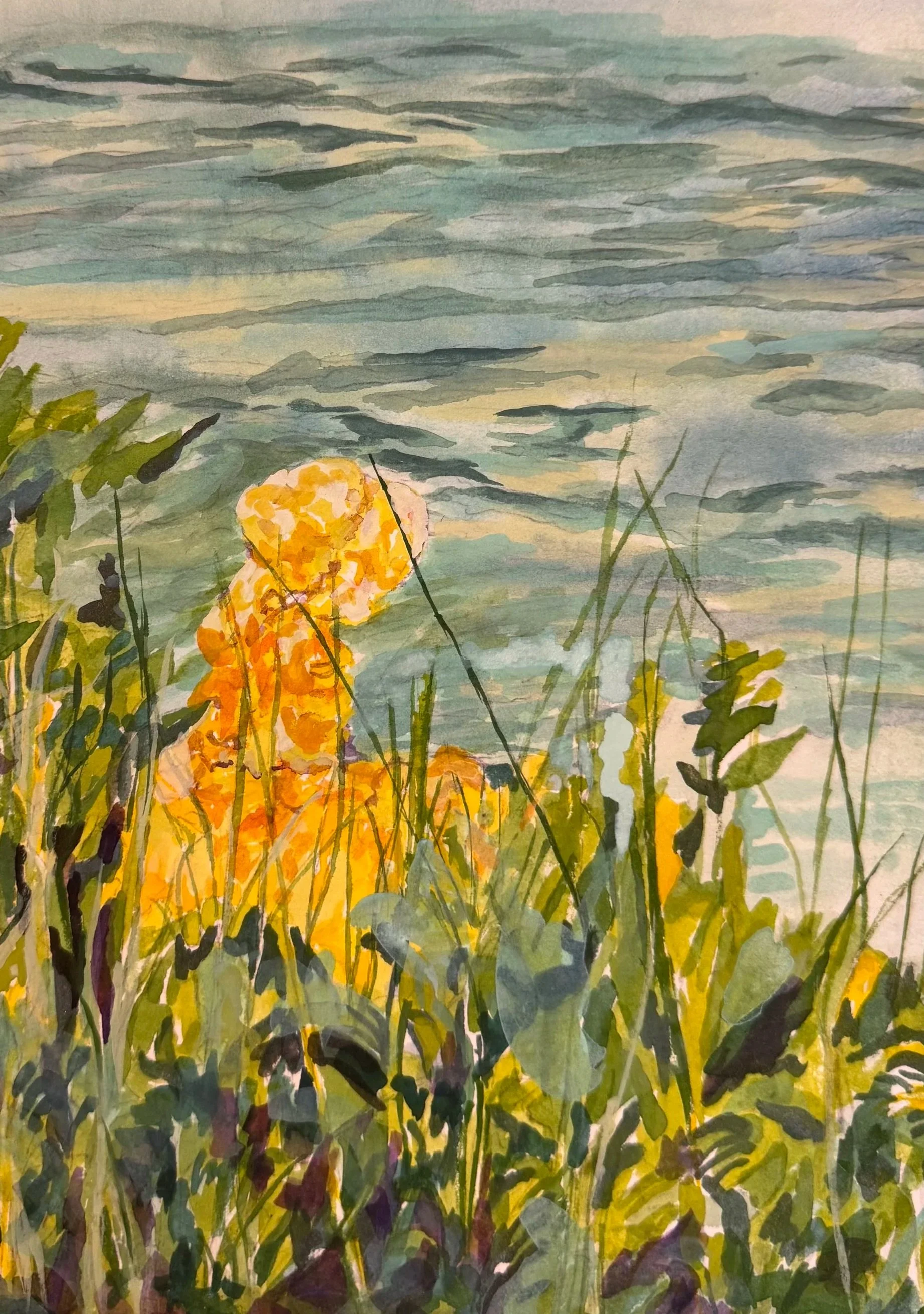 Detail - Landscape is a source of memory, connection, and nourishment. Photography is integral to my process, allowing me to gather fleeting moments of light, water, trees, and human experience that I later transform through painting. During my time 