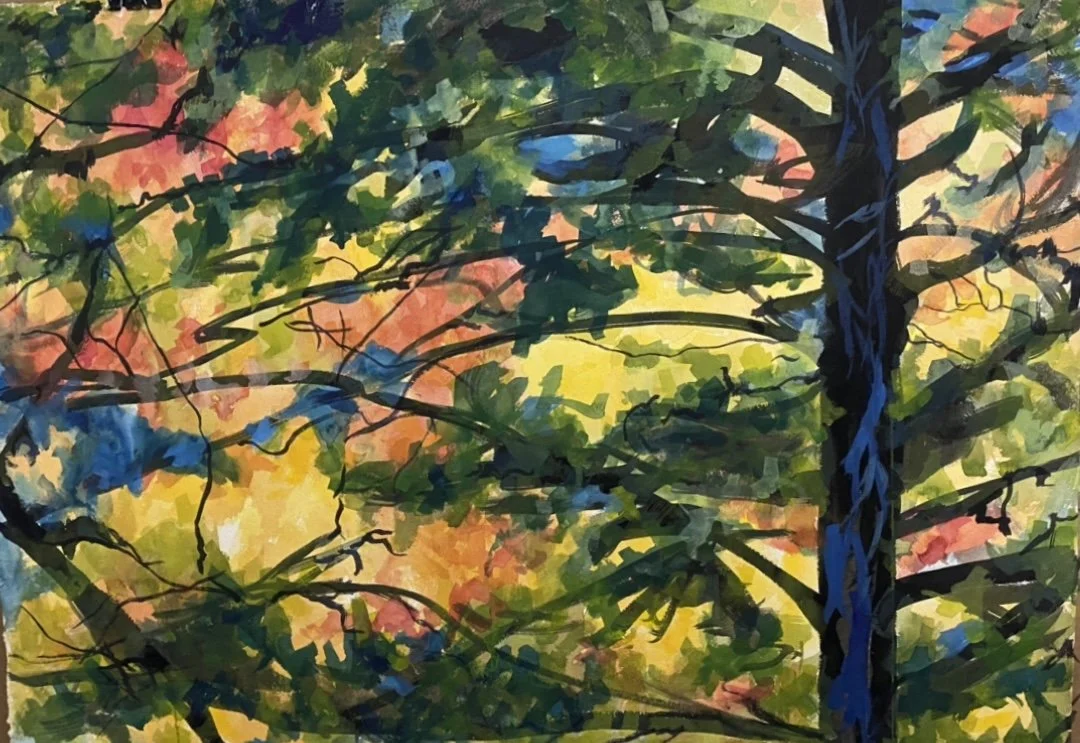 Tree Lace, 2024
Watercolour, gouache, ink on Arches 140 lb
37 x 27 inches
Framed/Matte/White
SOLD