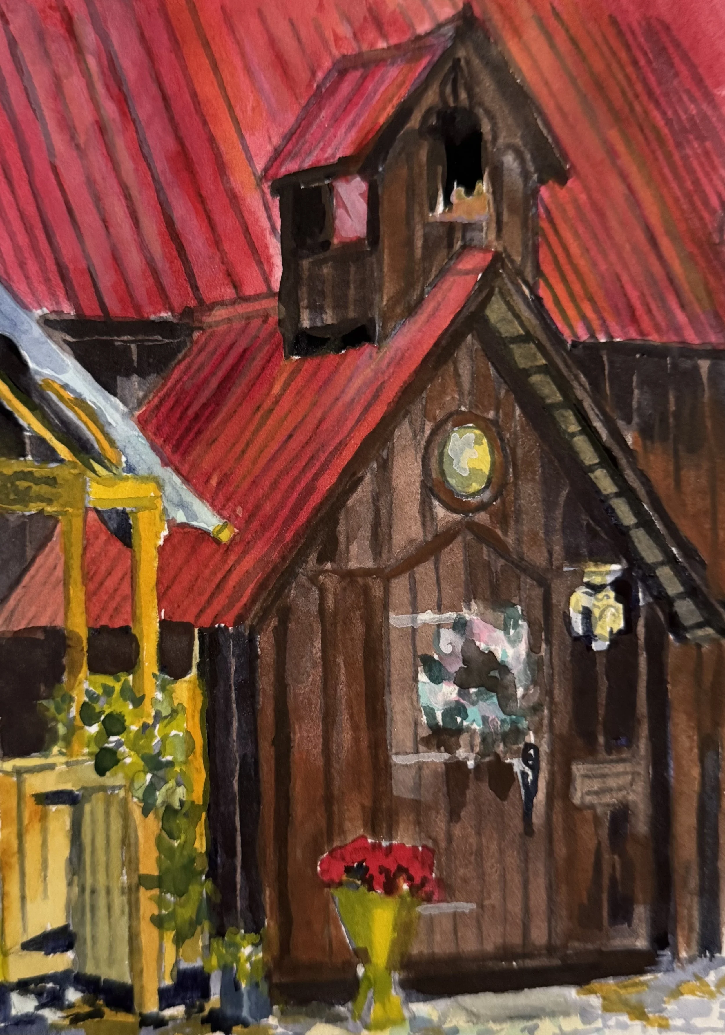 Mathiasville Schoolhouse, 2025
Watercolour and gouache on Arches 140lb rag paper.
11 x 14 inches
SOLD