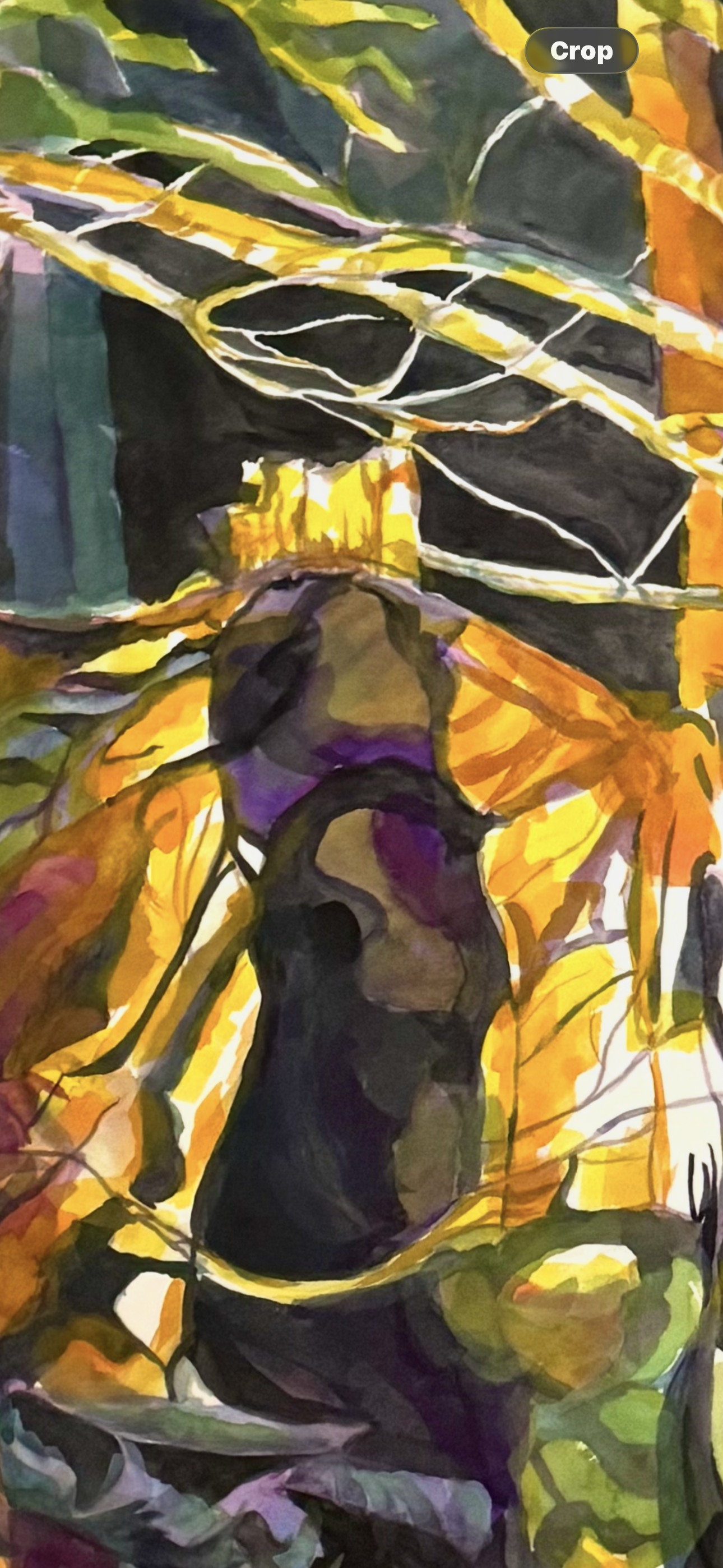 Detail - Colours inspired by sunsets light reval shapes and shadows of forest tales along the banks of the Muskoka River.