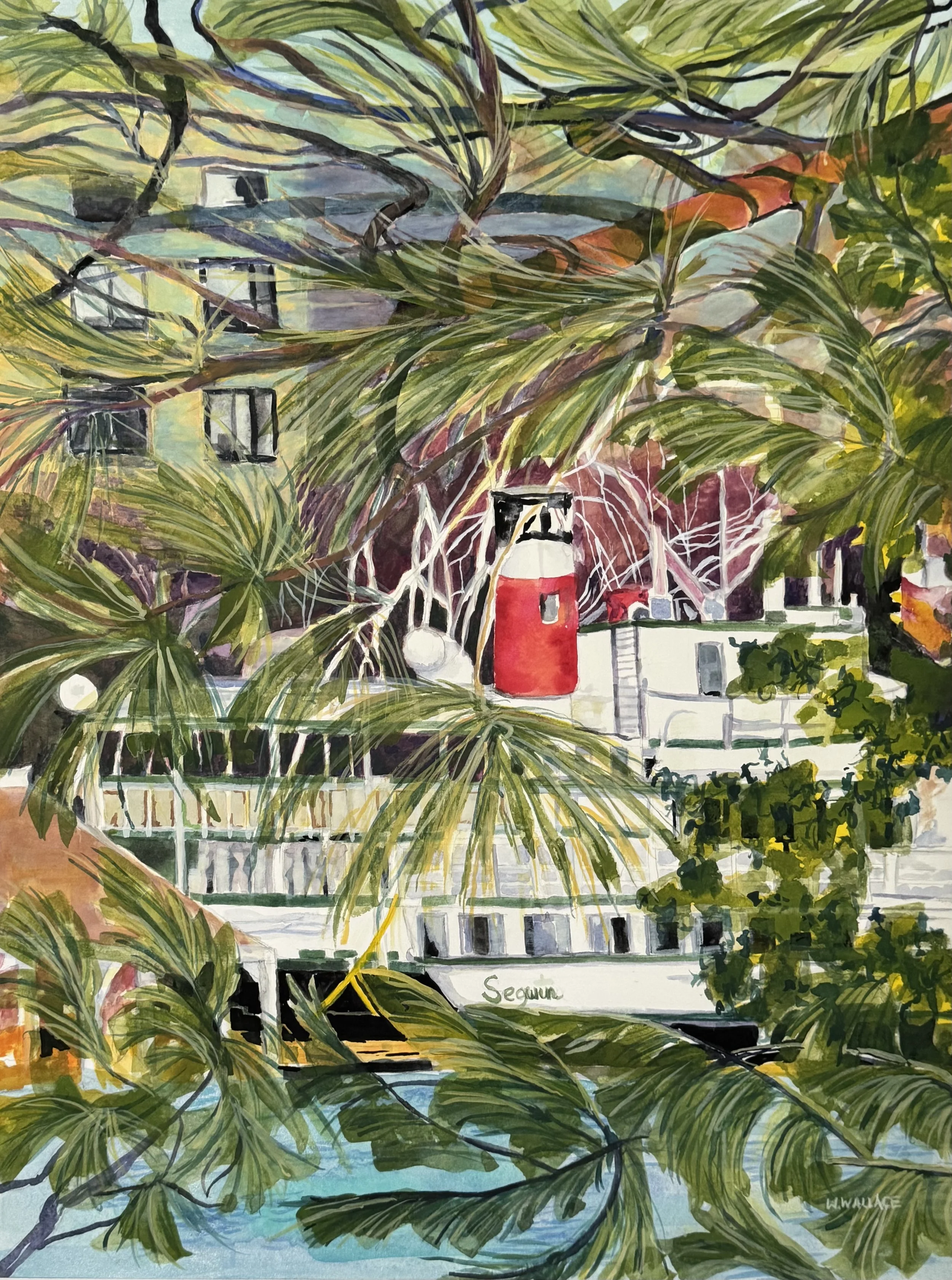 Through the Pines, 2026
Watercolour and gouache on paper.
24 x 30 inches.
$700
 