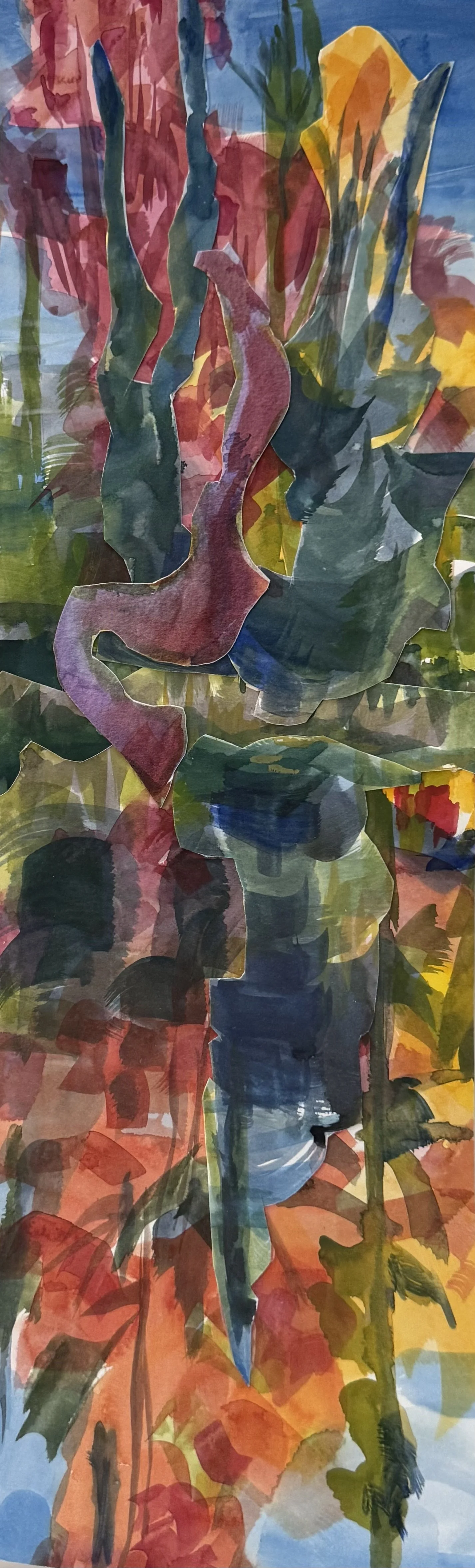 Muskoka Reflections, 2026
5 x 17.5 in.
Watercolour and gouache on 140lb cotton rag paper.
$200