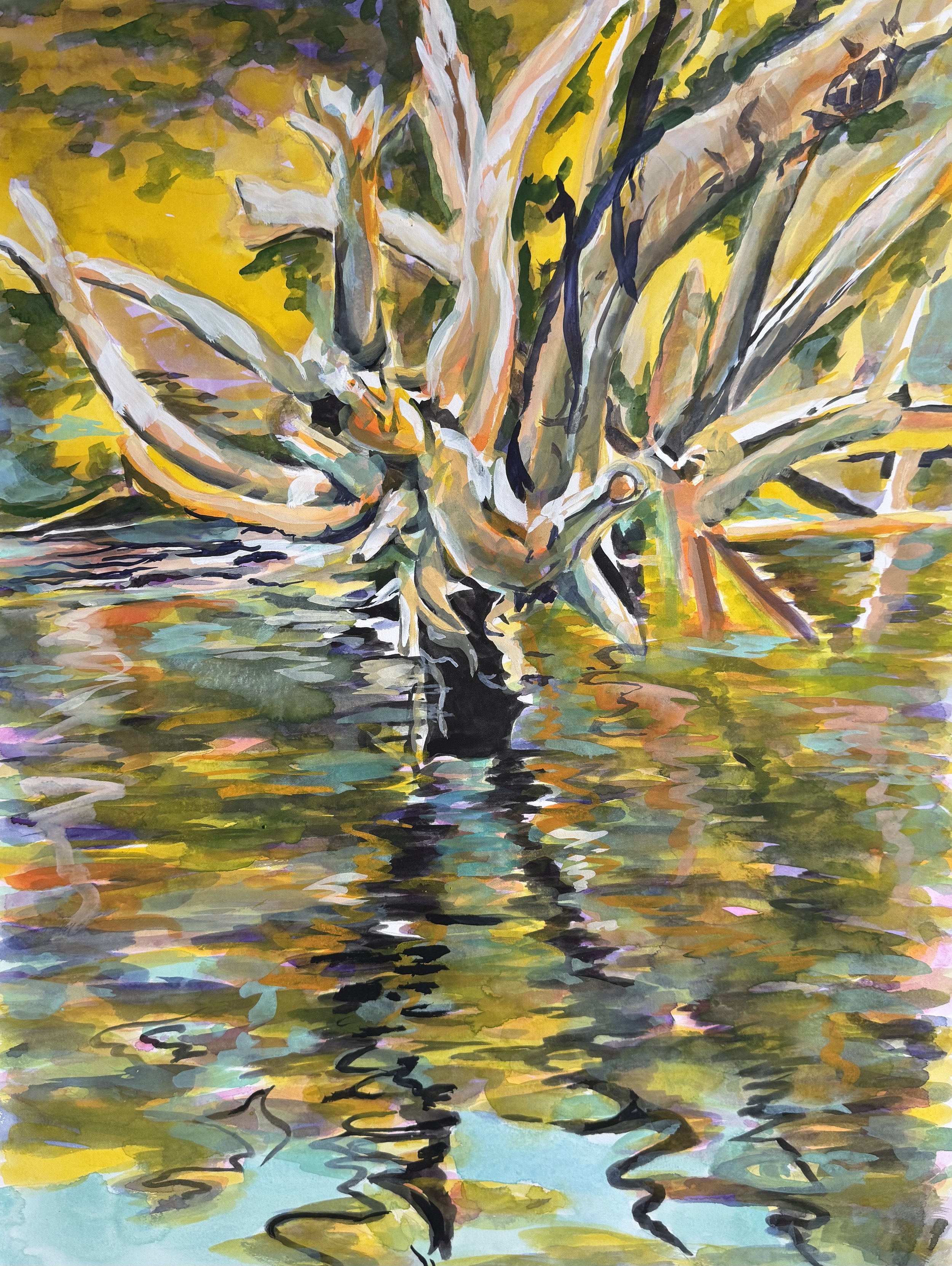 Fallen Tree, 2026
Watercolour and gouache on paper.
24 x 30 inches.
$700