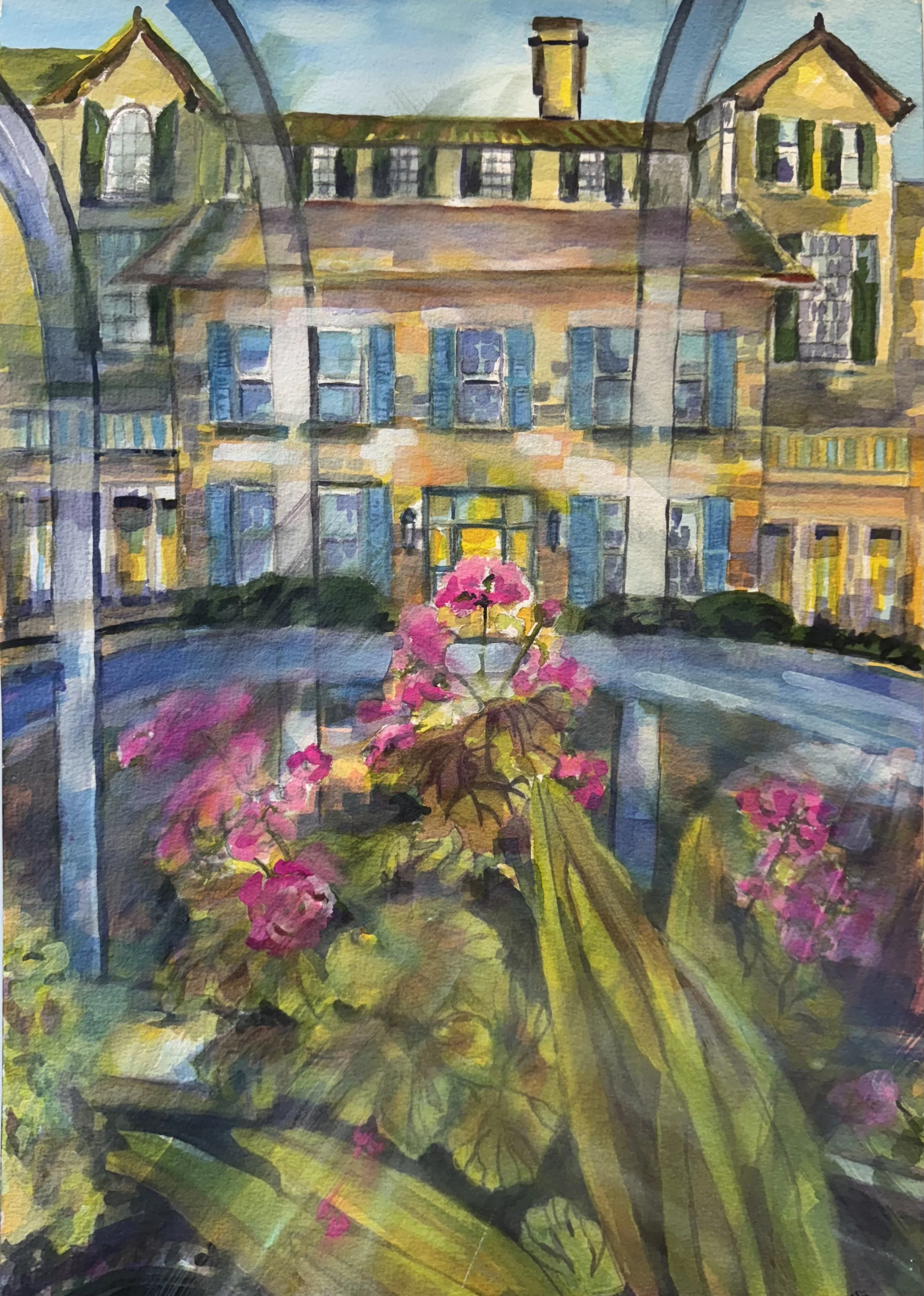 Through the Looking Glass
Watercolour/Gouache on 140lb rag paper.
8 x8 inches
$600 Framed/Matte/White
