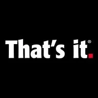 Logo with text 'That's it.' on a black background.