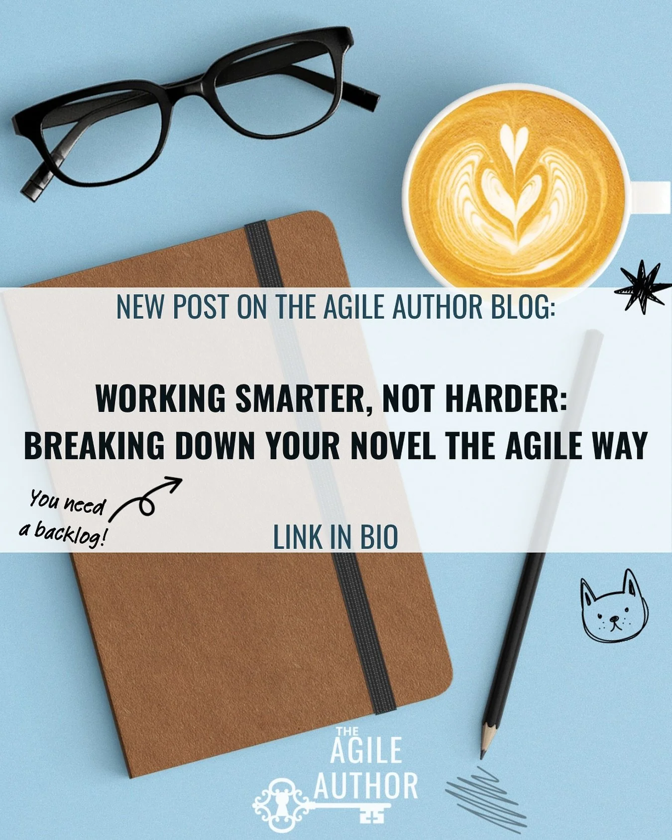 Writing is hard, but it shouldn&rsquo;t have to be! Go check out the Agile Author blog for a better way to write, and ACTUALLY finish that first draft! Have you found your writing type yet? Check out the link in my bio for more info. Sound off in the