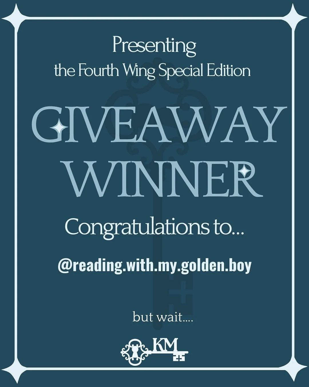 Thank you to everyone who entered!!! Please join me in congratulating @reading.with.my.golden.boy and be on the lookout for my next giveaway! 💜

#giveaway #bookish #books #reading #fourthwing