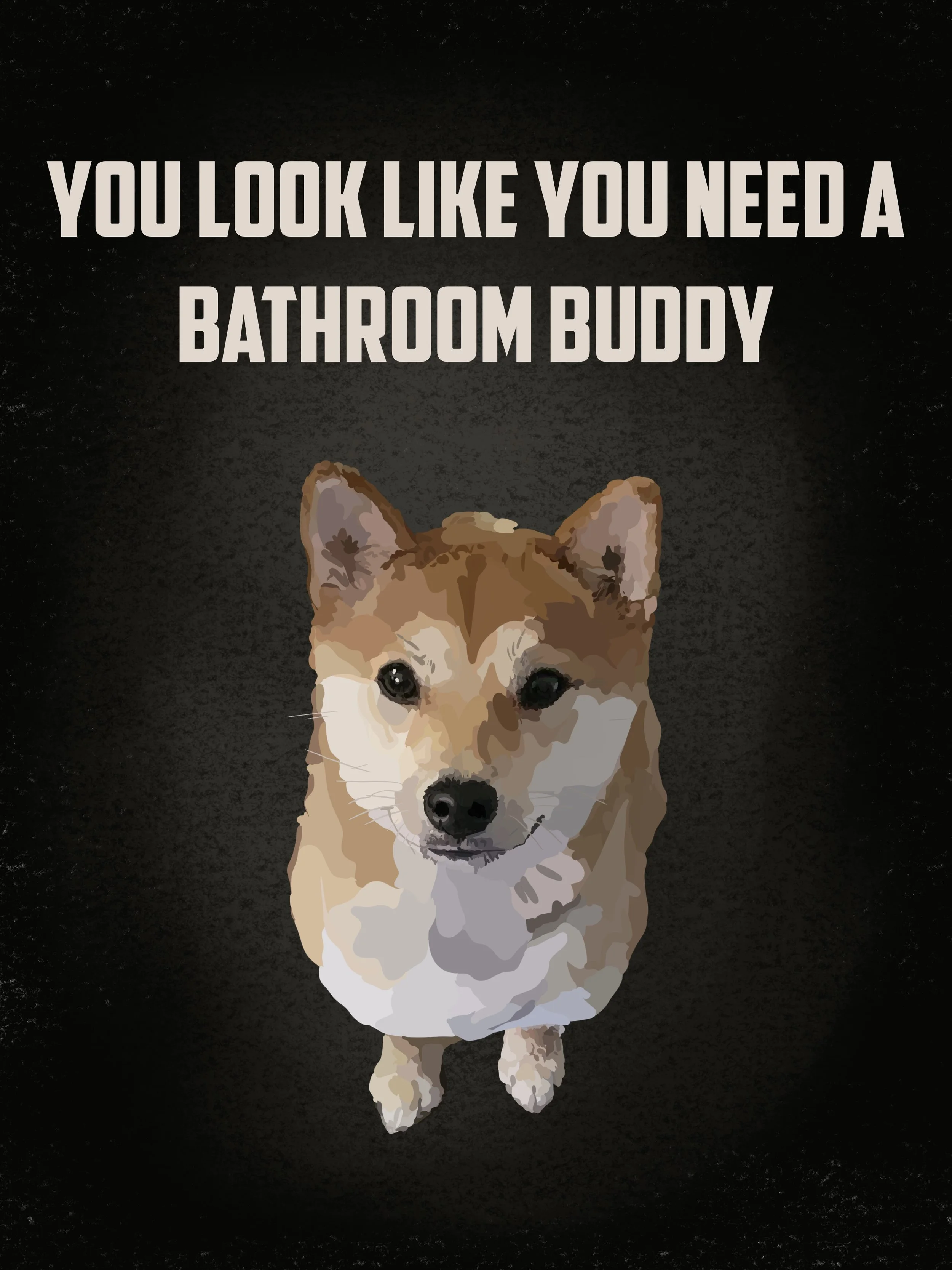 Bathroom Buddy - Dog print