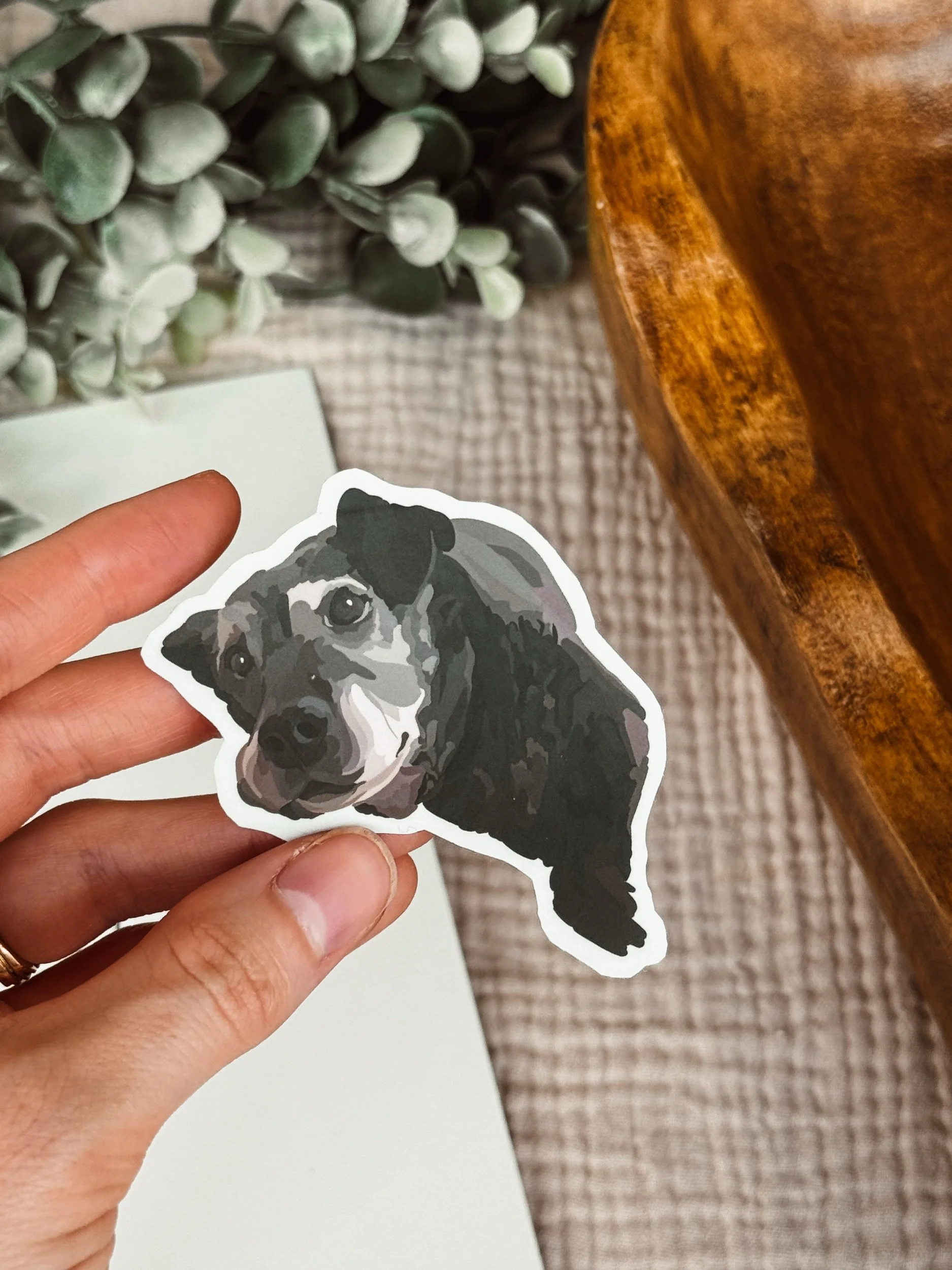 Chocolate Lab Mix sticker