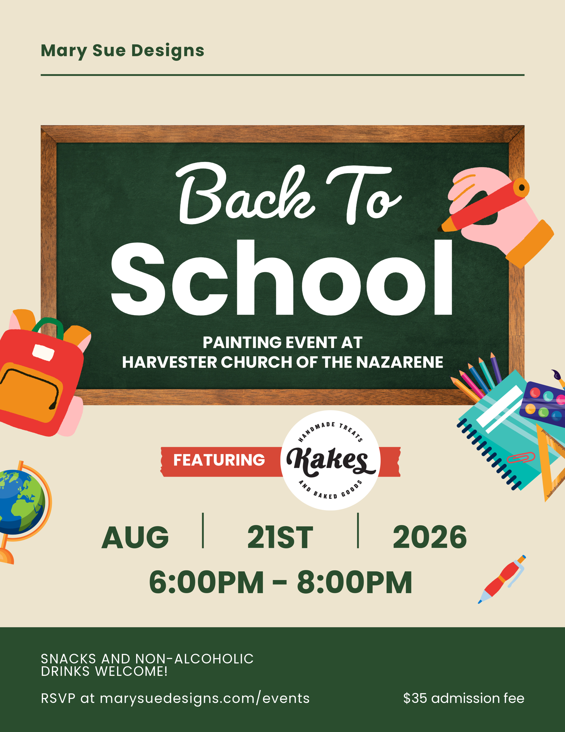 Back to School Painting Event