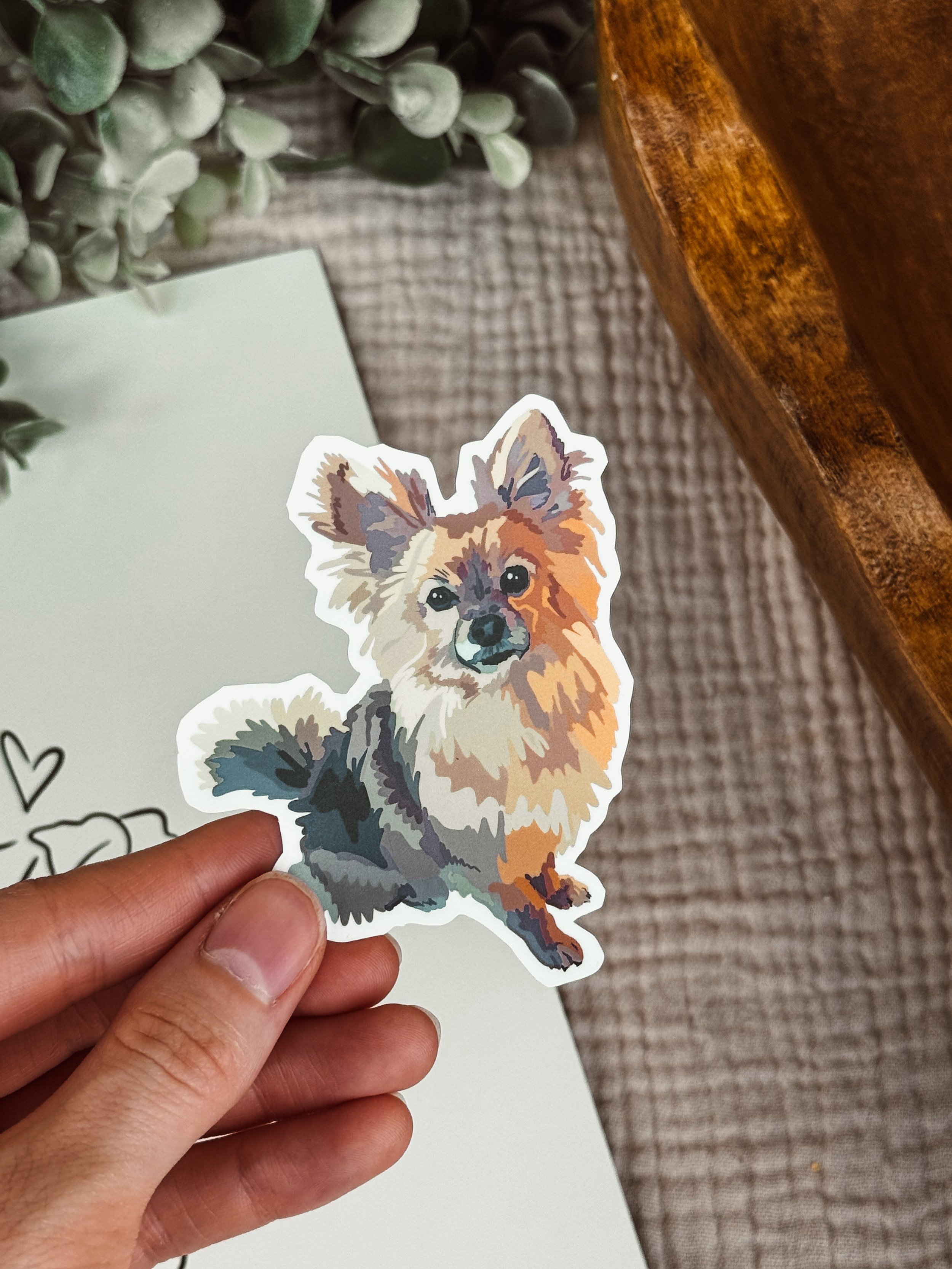 Papillon sticker