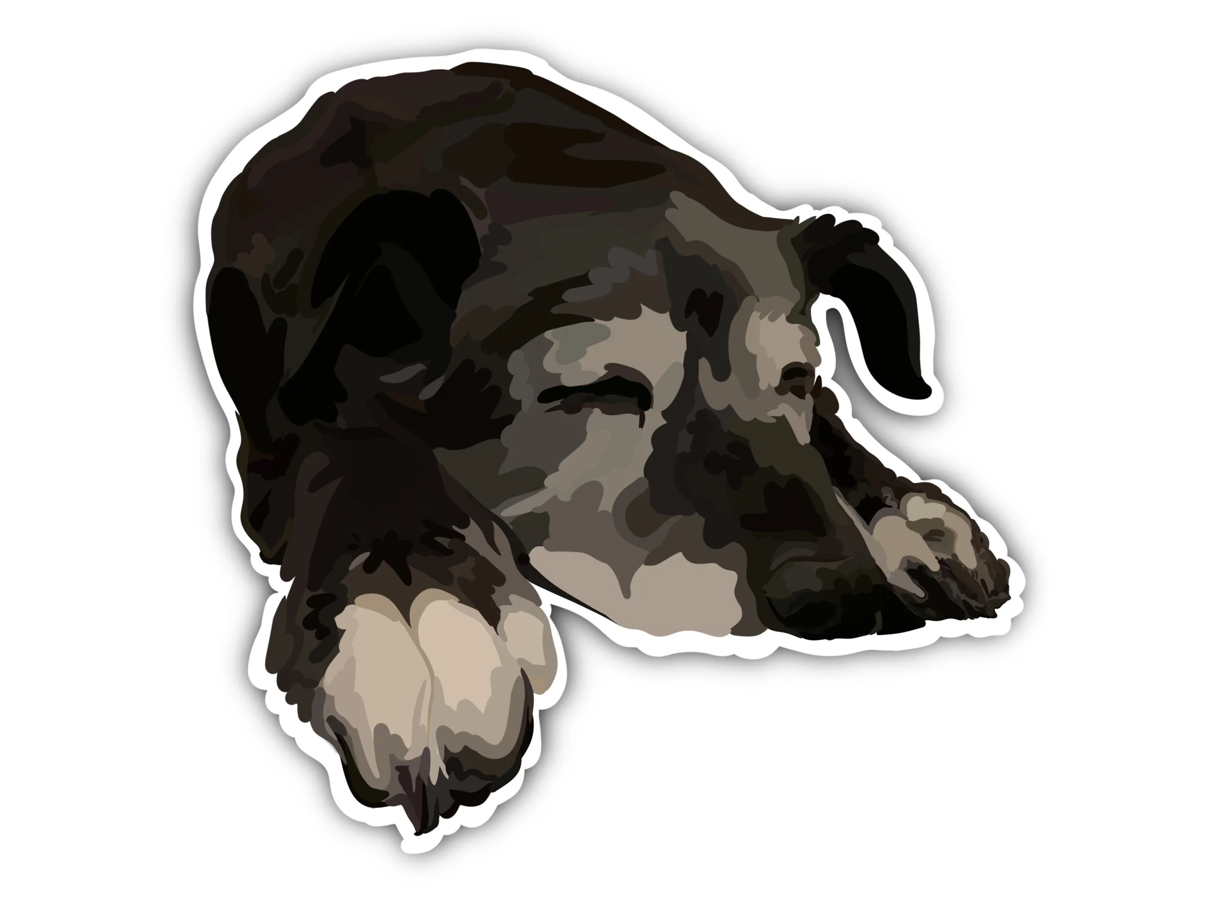 Black Lab Mix sticker