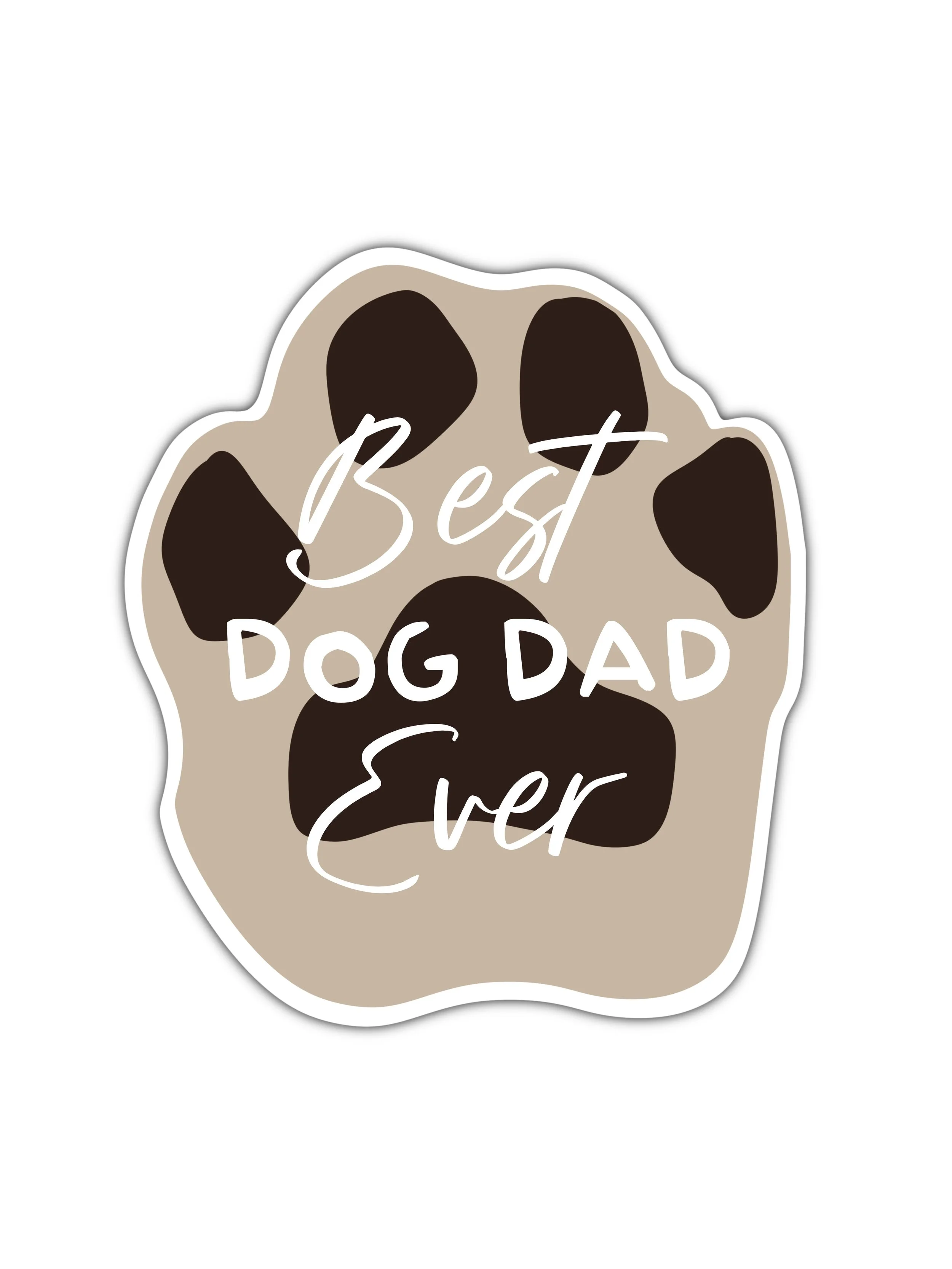 Best Dog Dad Ever sticker