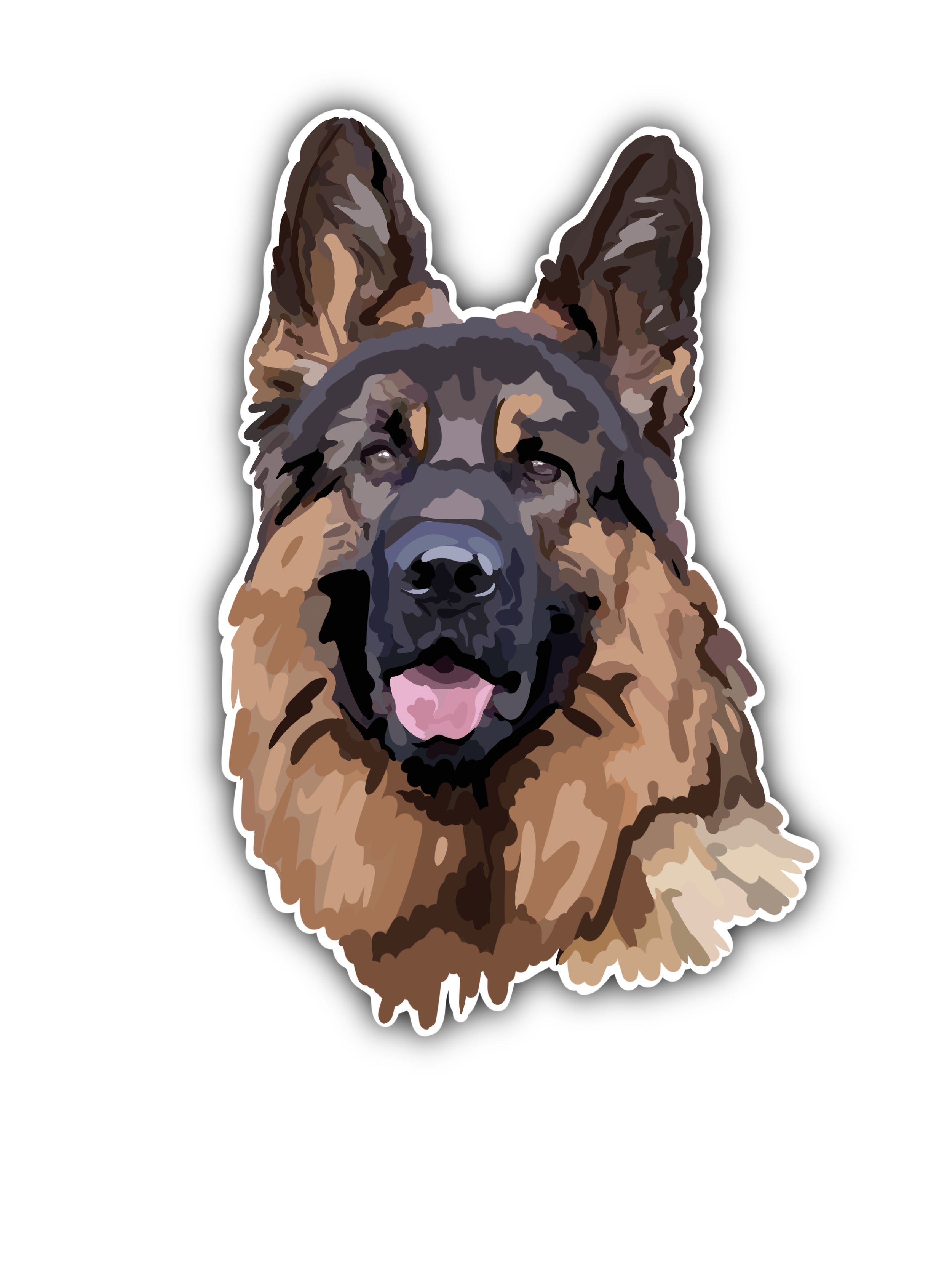 German Shepherd sticker