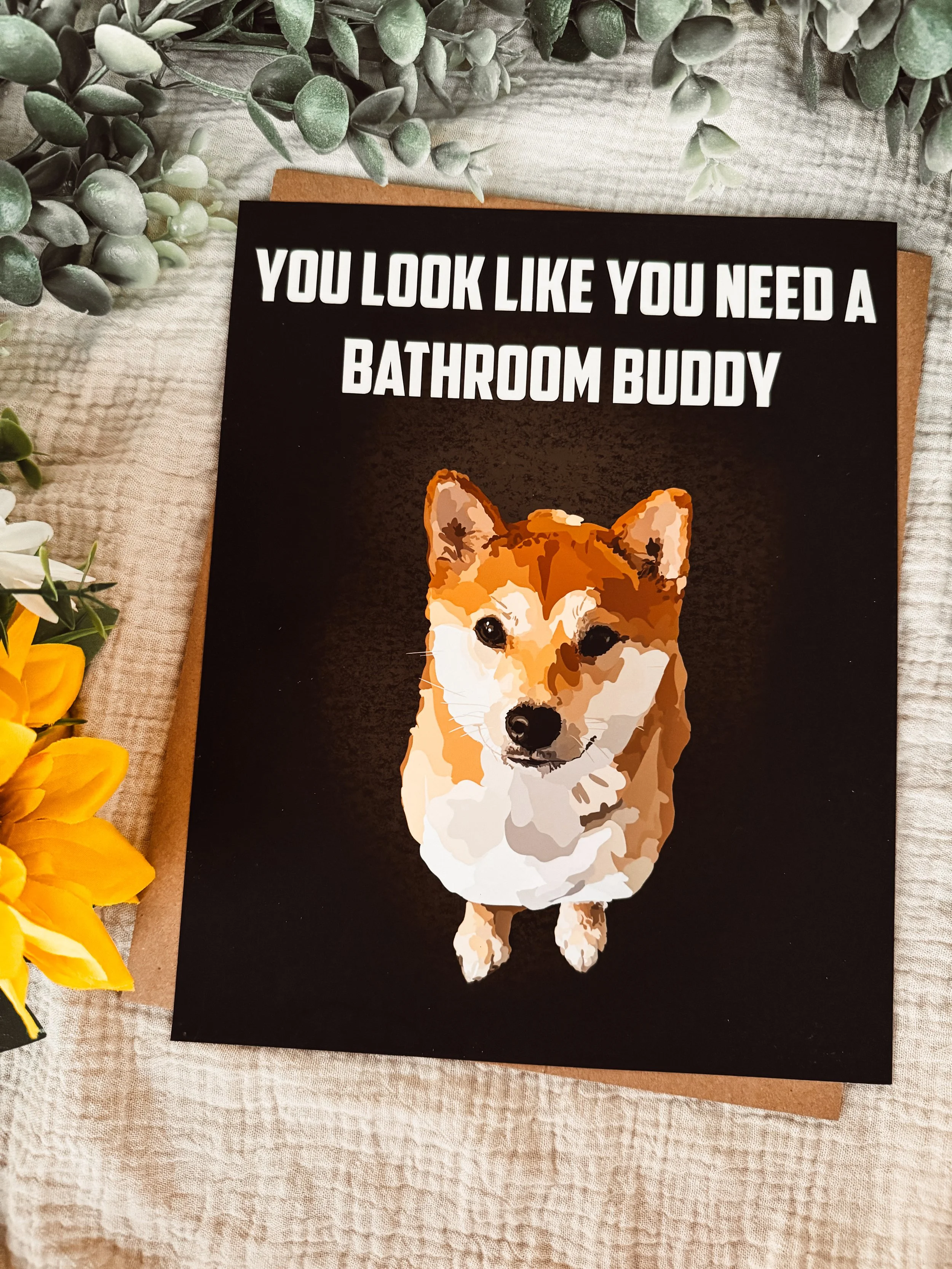 Bathroom Buddy - Dog print