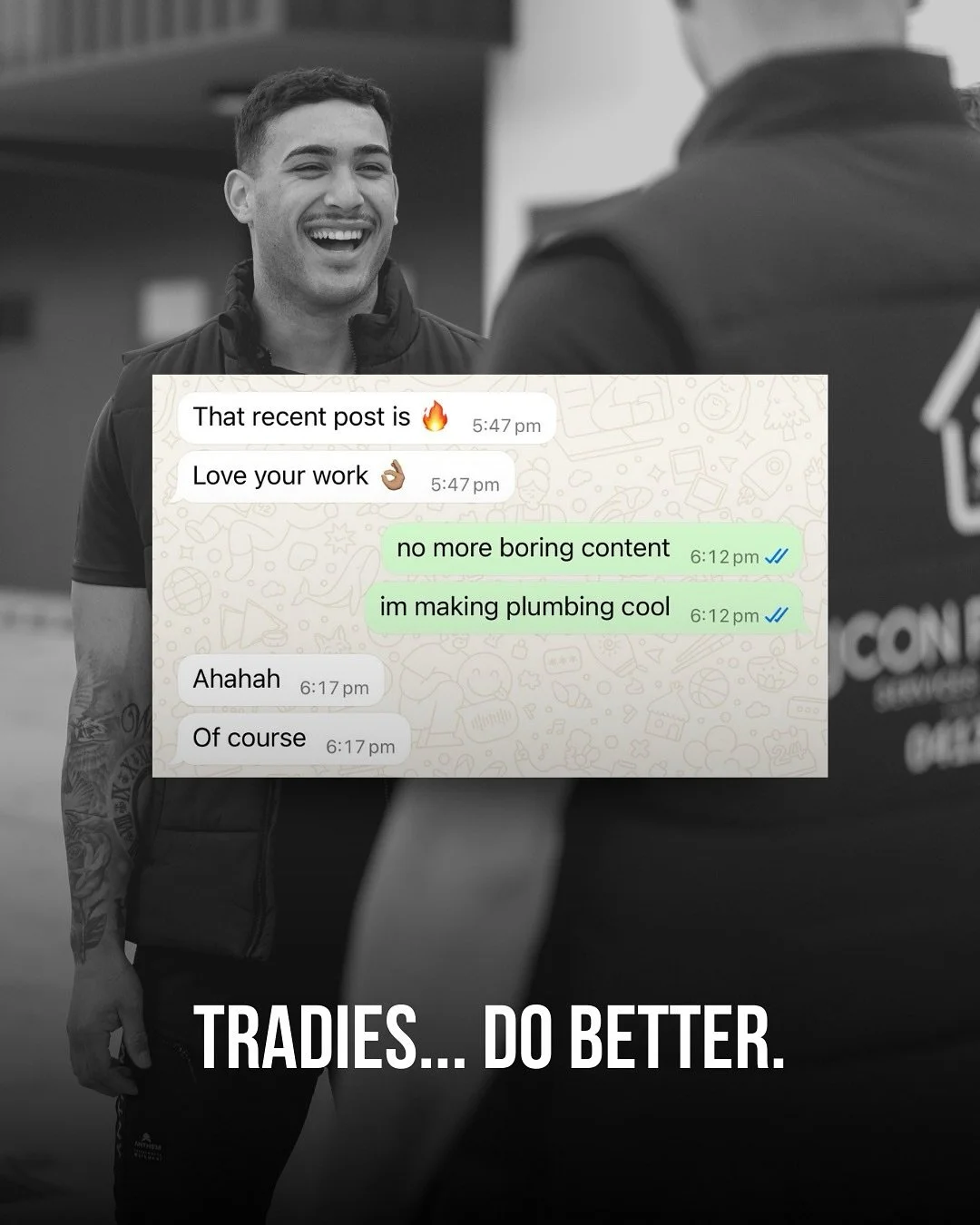 If you&rsquo;re a plumber creating content about the fact that you plumb&hellip; it&rsquo;s time we have a chat!

Creating content that connects with an audience by being relatable, valuable, reactable or shareable is the only way to grow your page i