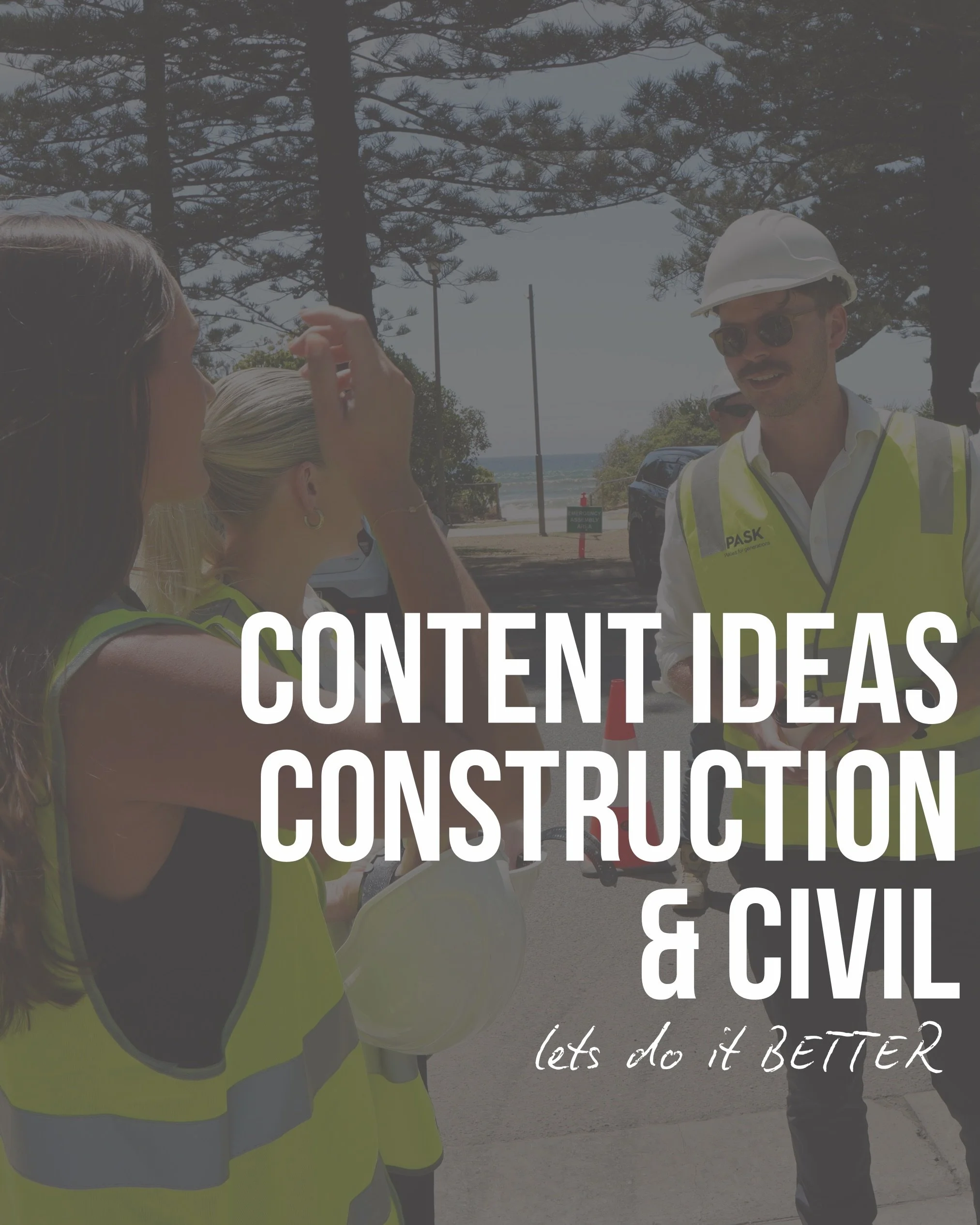 If you are in the construction, civil and build space right now but not leveraging social media this is your kick up the bum to get started. 

The opportunity in this industry to connect with an audience online and build your brand awareness for both