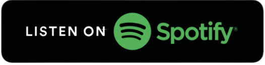 Spotify logo with text 'LISTEN ON Spotify' on a black background.