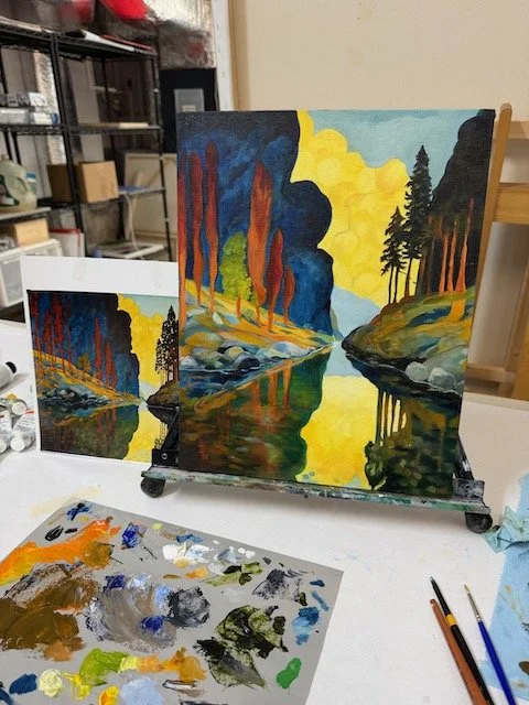 painting of a landscape