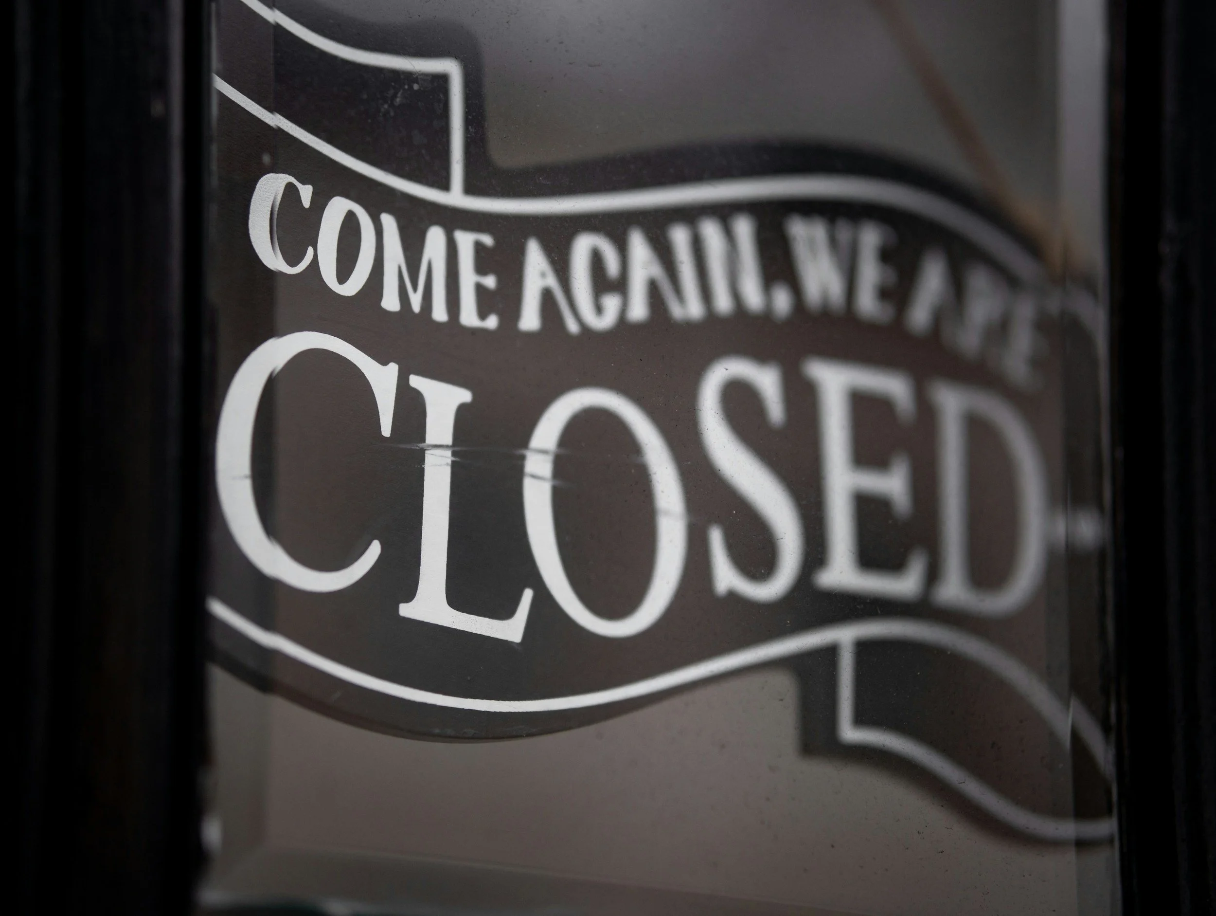Closed Tonight for Dinner