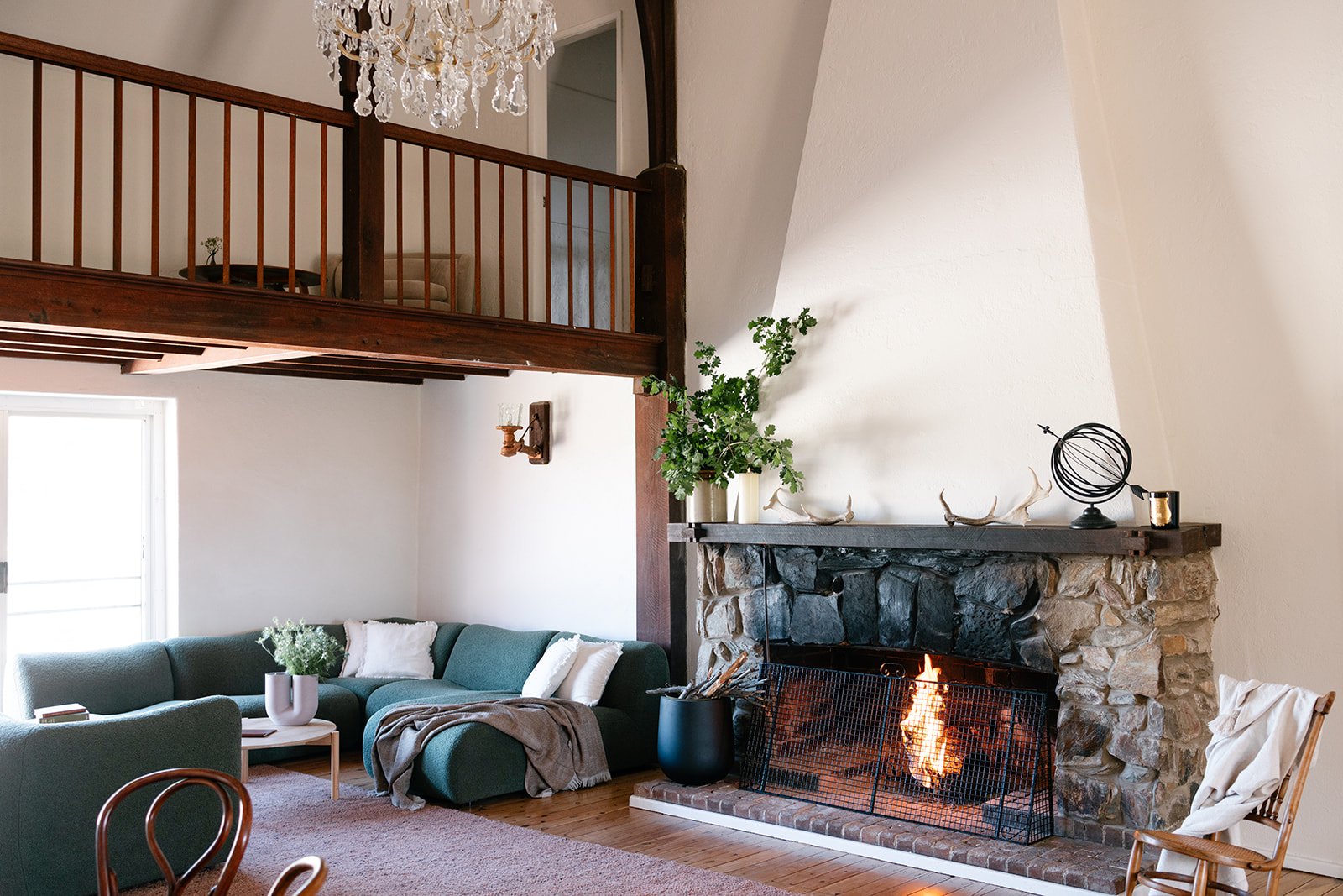 The lounge room provides comfort and space for groups