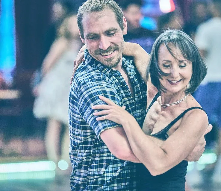 A photo of Bachata teachers and community leaders, Jonathan and Alison, at Century Ballroom.